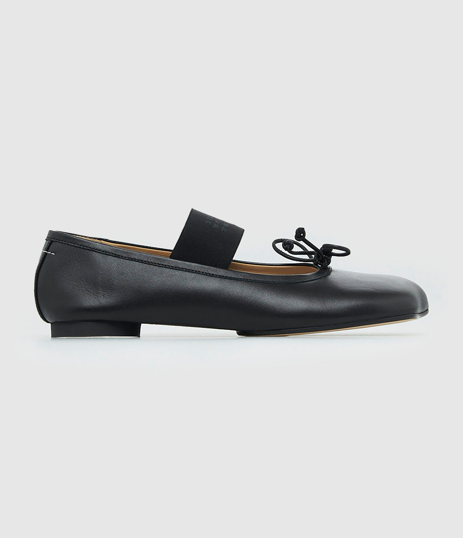 Ballerines Anatomic Élastique Cuir Noir