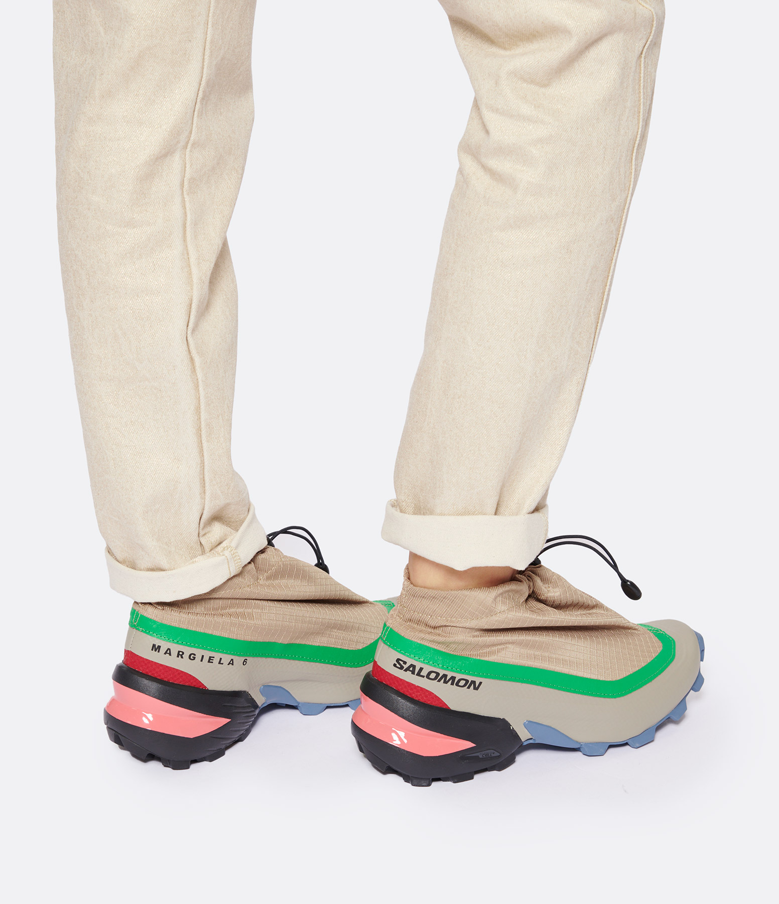 Baskets Cross Low Cuir Multicolore, Collaboration MM6 x Salomon