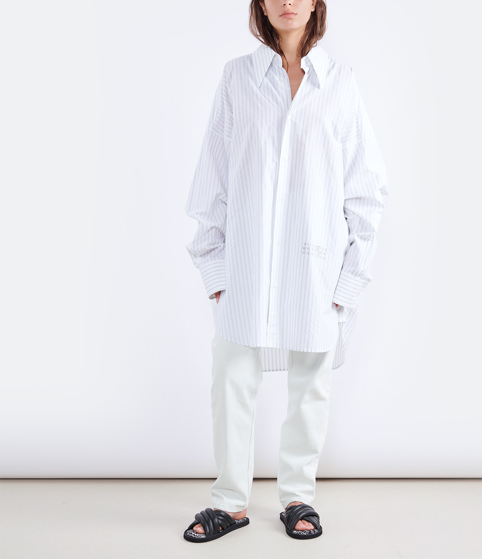 Chemise Coton Argenté