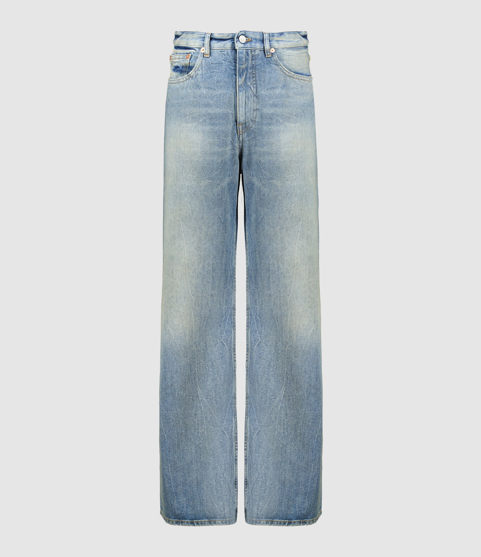 Pantalon 5 Poches Denim Bleu