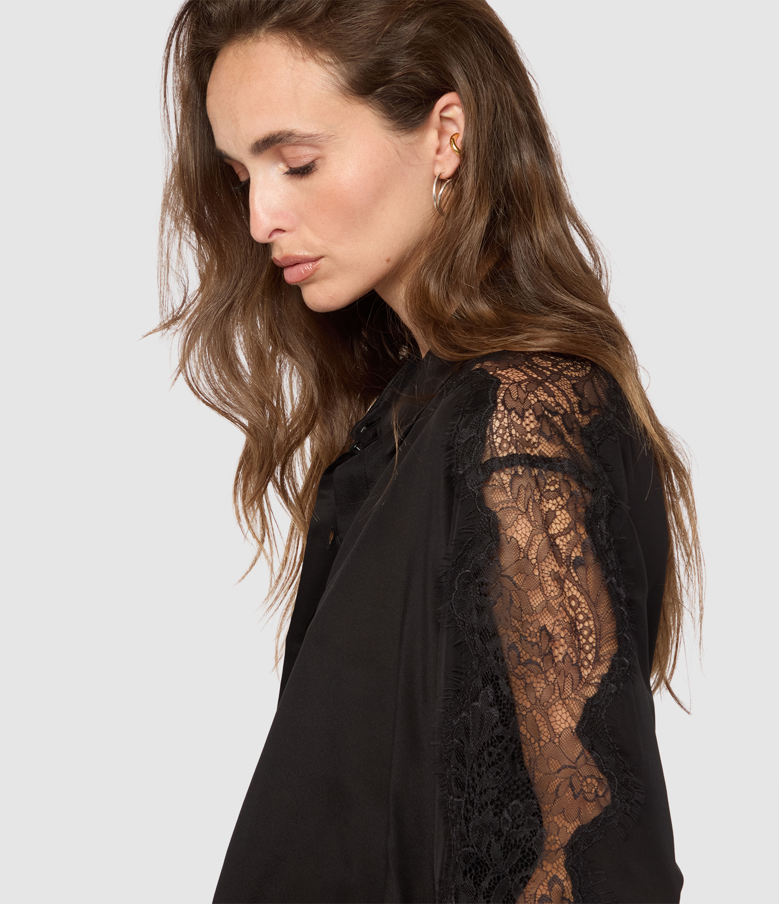 Chemise Soie Vetra Nero