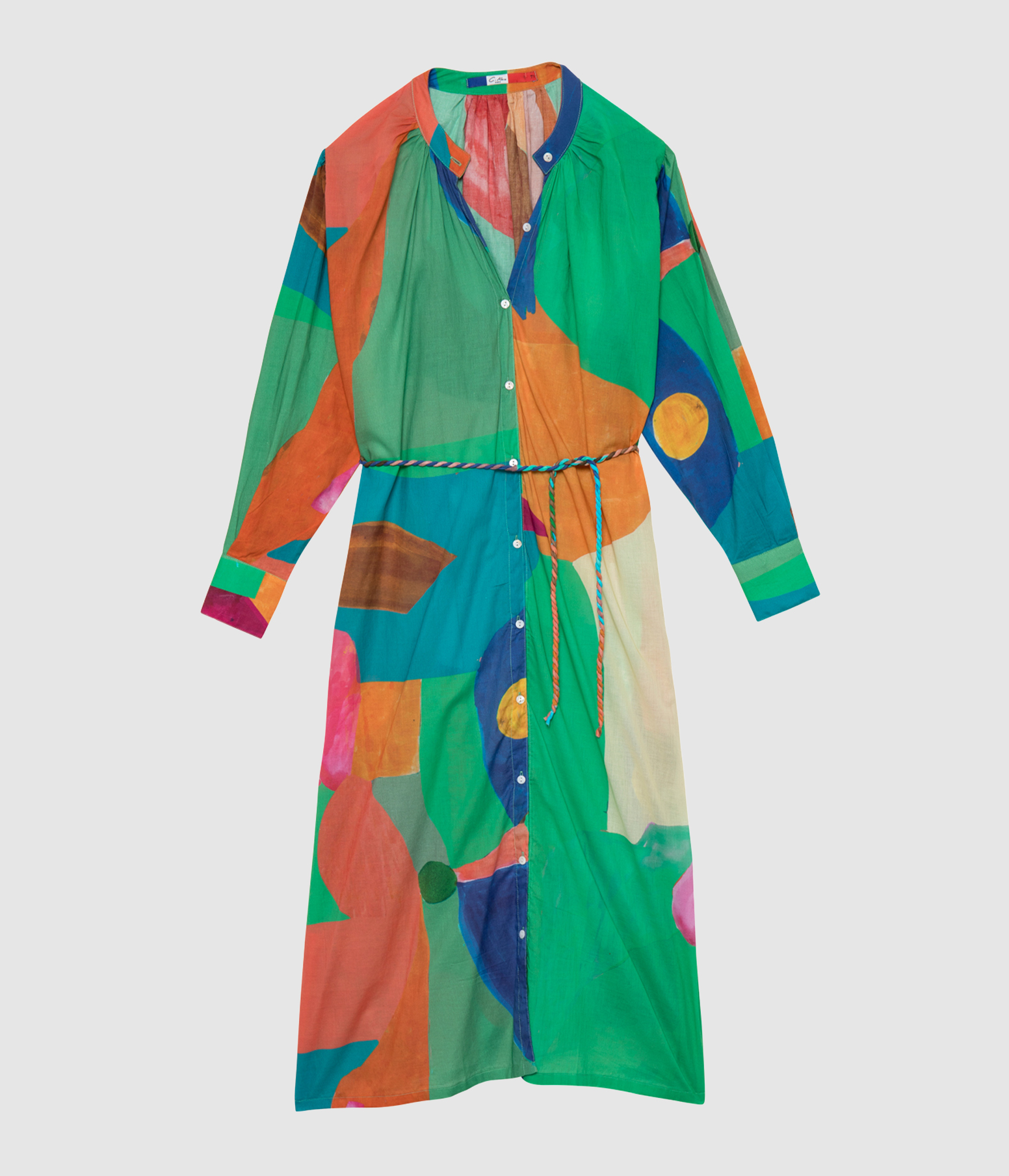 Robe Longue Mosaica Verde Vert