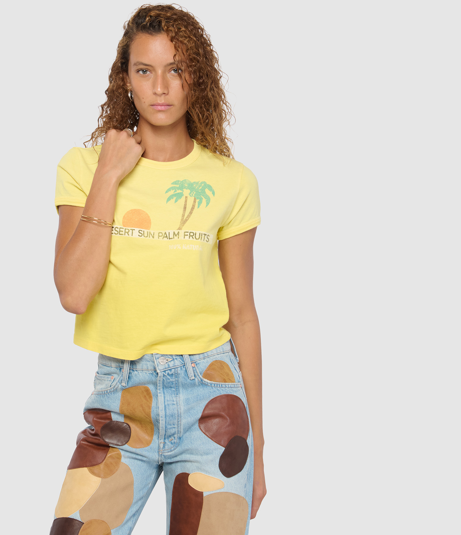 Tee-Shirt The Itty Bitty Ringer Desert Sun Palm
