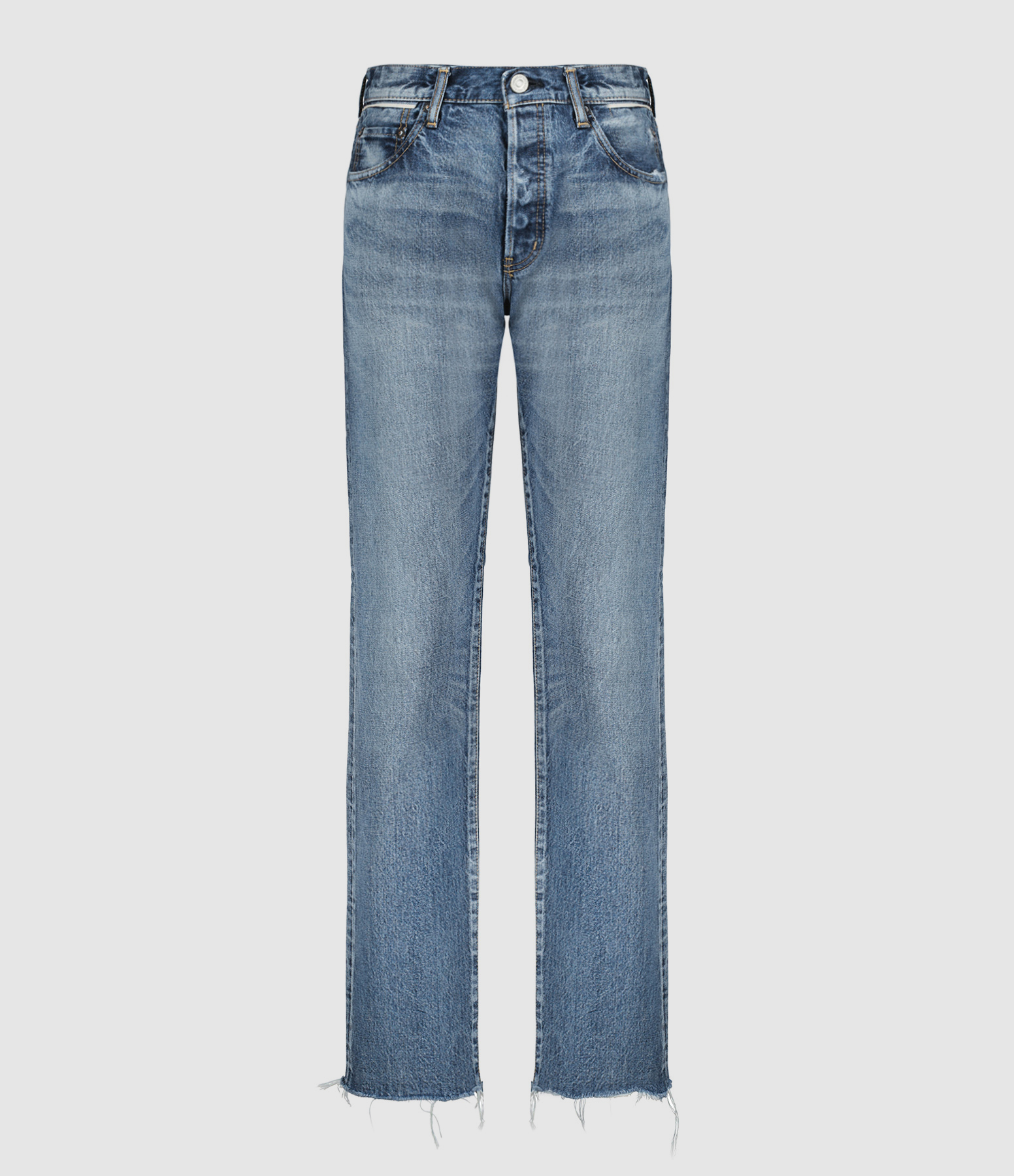 Jean Sawdust Straight Denim Bleu