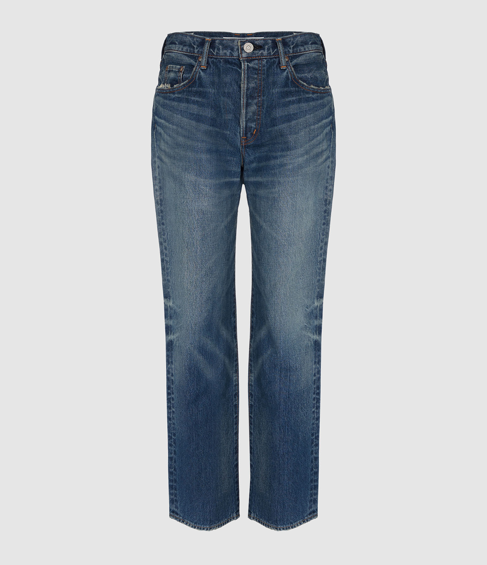 Jean Walnut Straight  Dark Blue