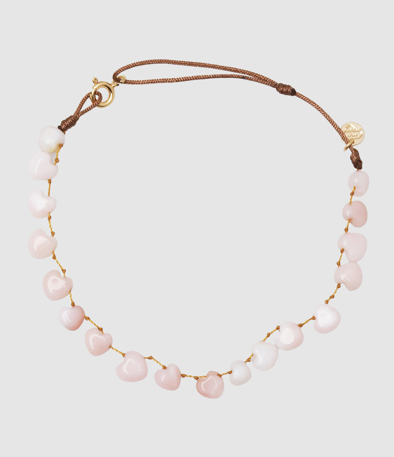 Bracelet de Cheville Cœur Opale