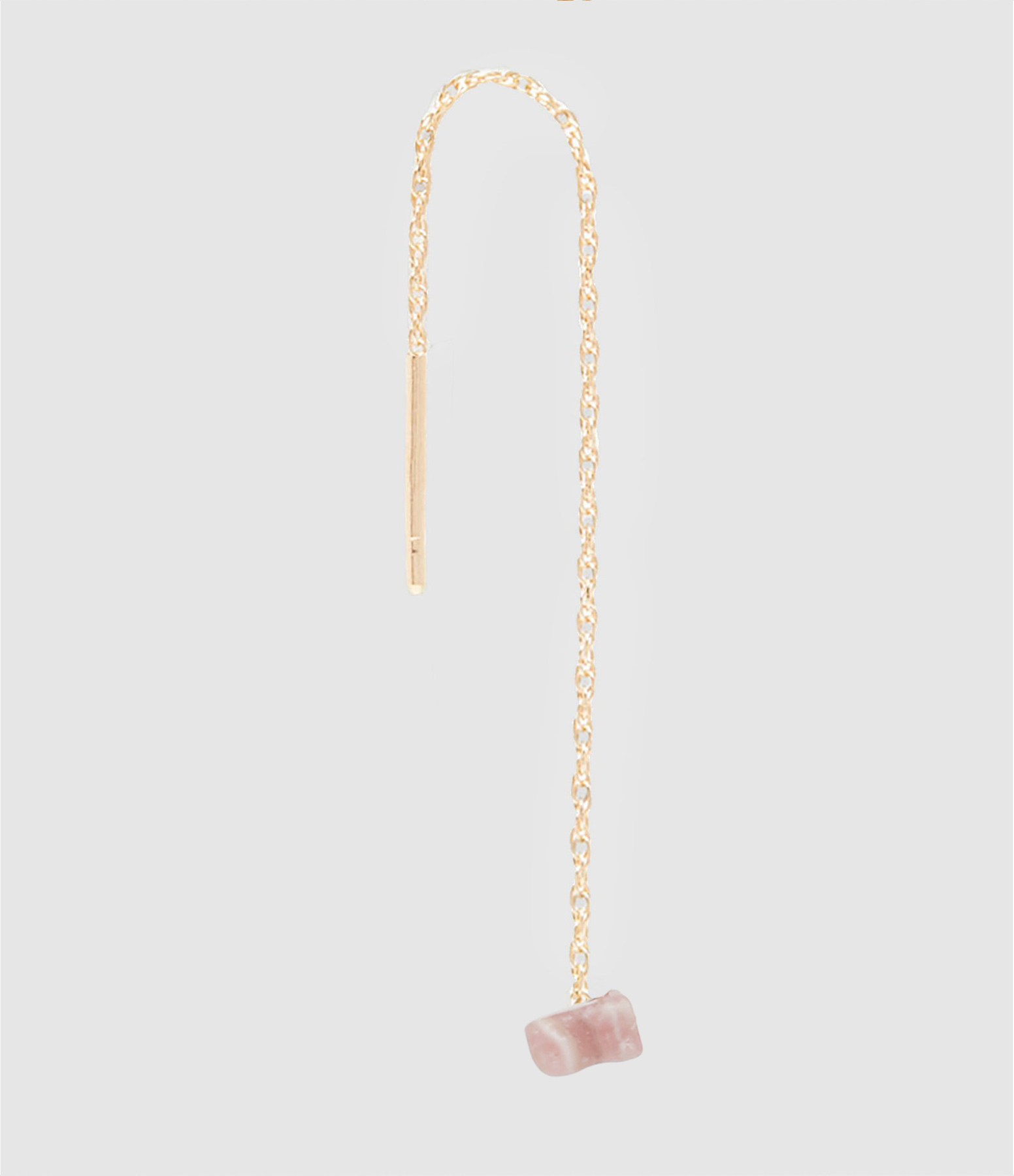 Boucle d'oreille Chaîne Courte Pépite Opale (vendue à l'unité)