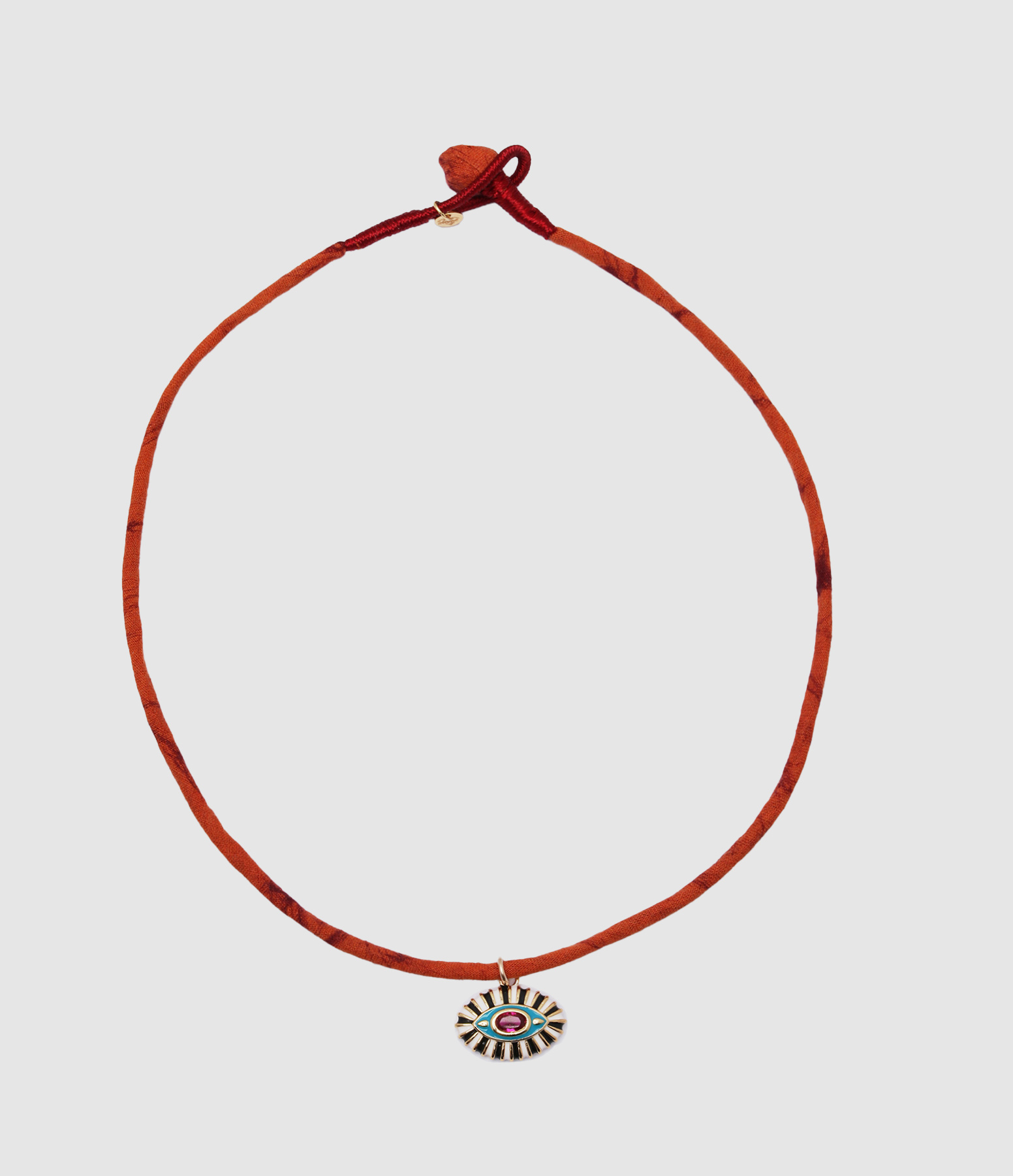 Collier Œil Protecteur XL Tissu Orange 