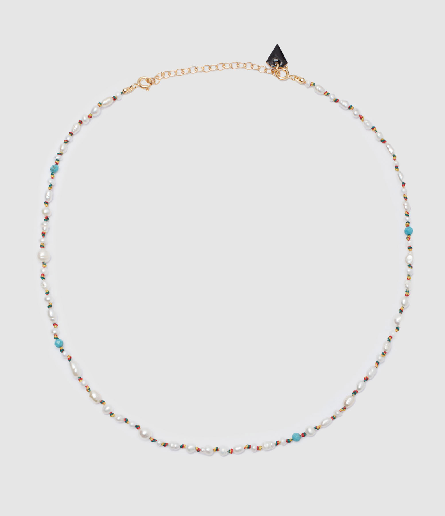 Collier Candies Facettes Perles d'Eau Douce Turquoise