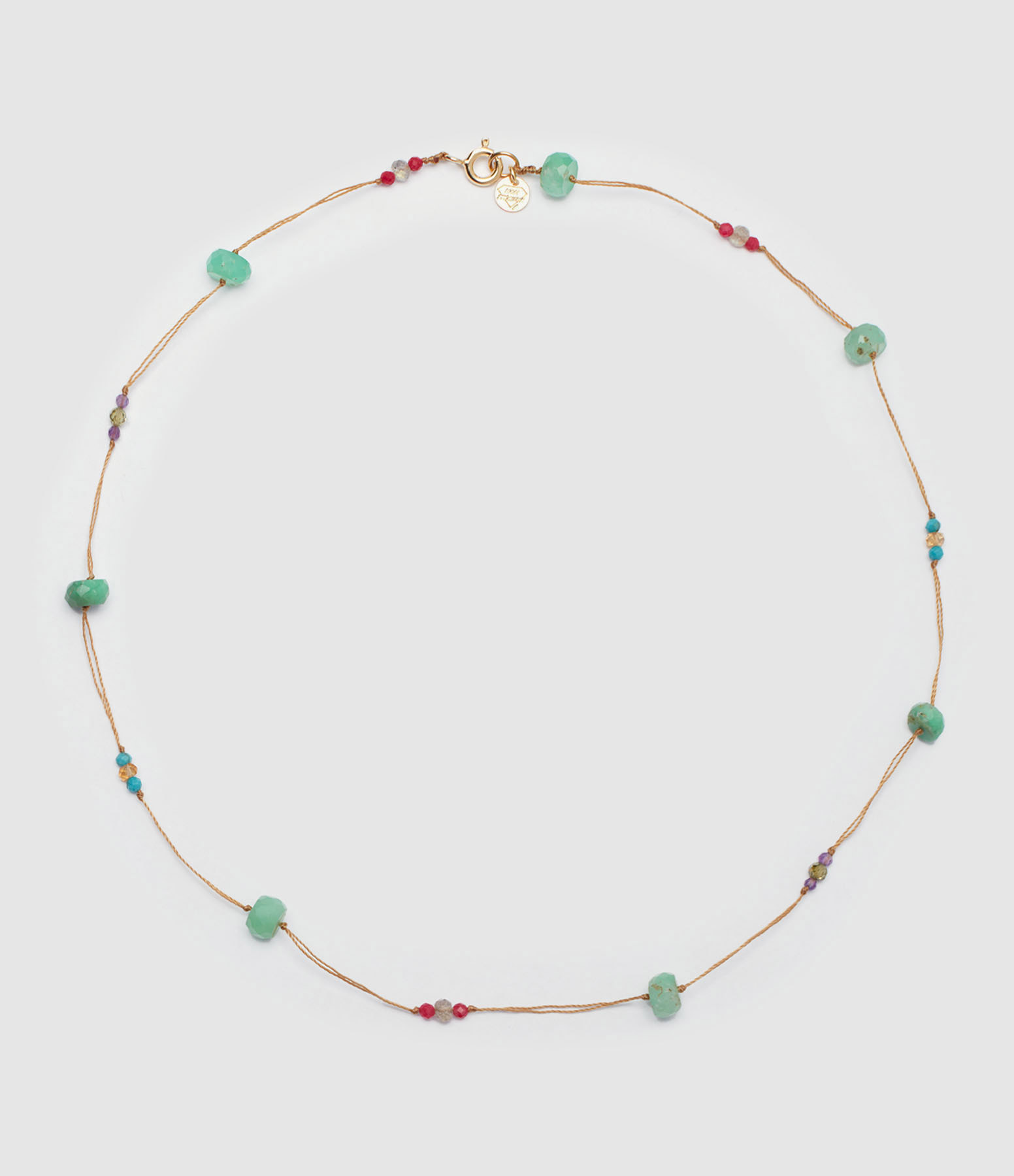 Collier Jellies Chrysoprase et Tourmaline Vert