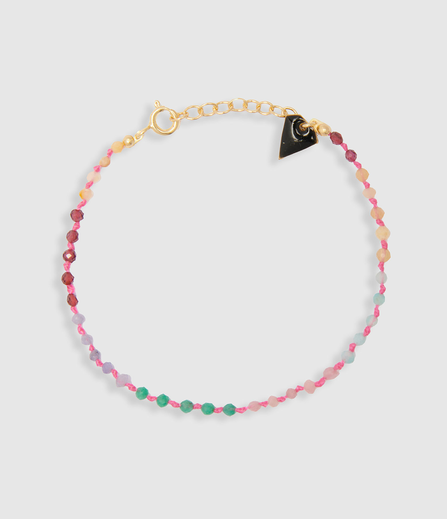 Bracelet Candies Facettes Pierres Roses Multicolores