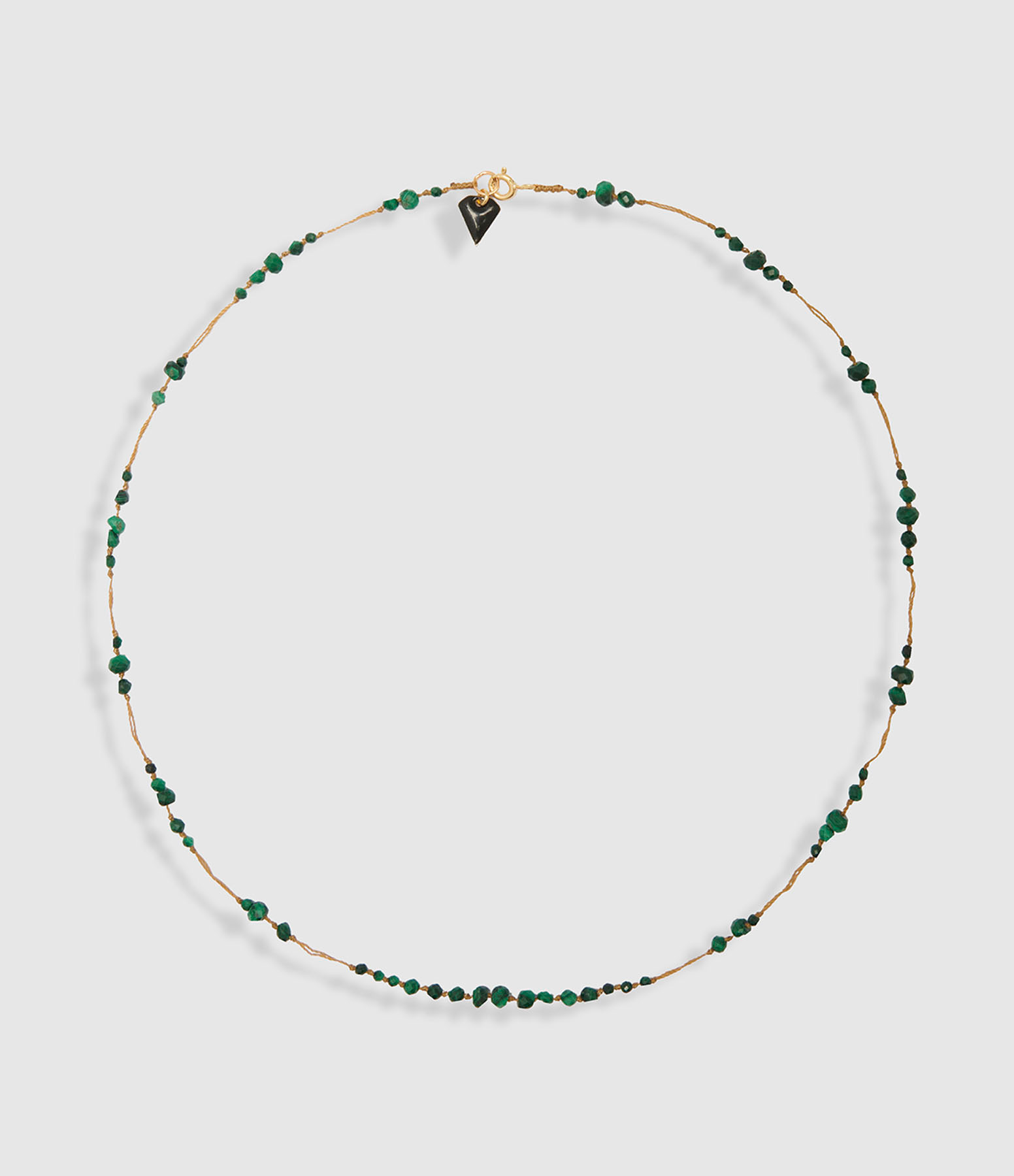 Collier Section Malachite Vert