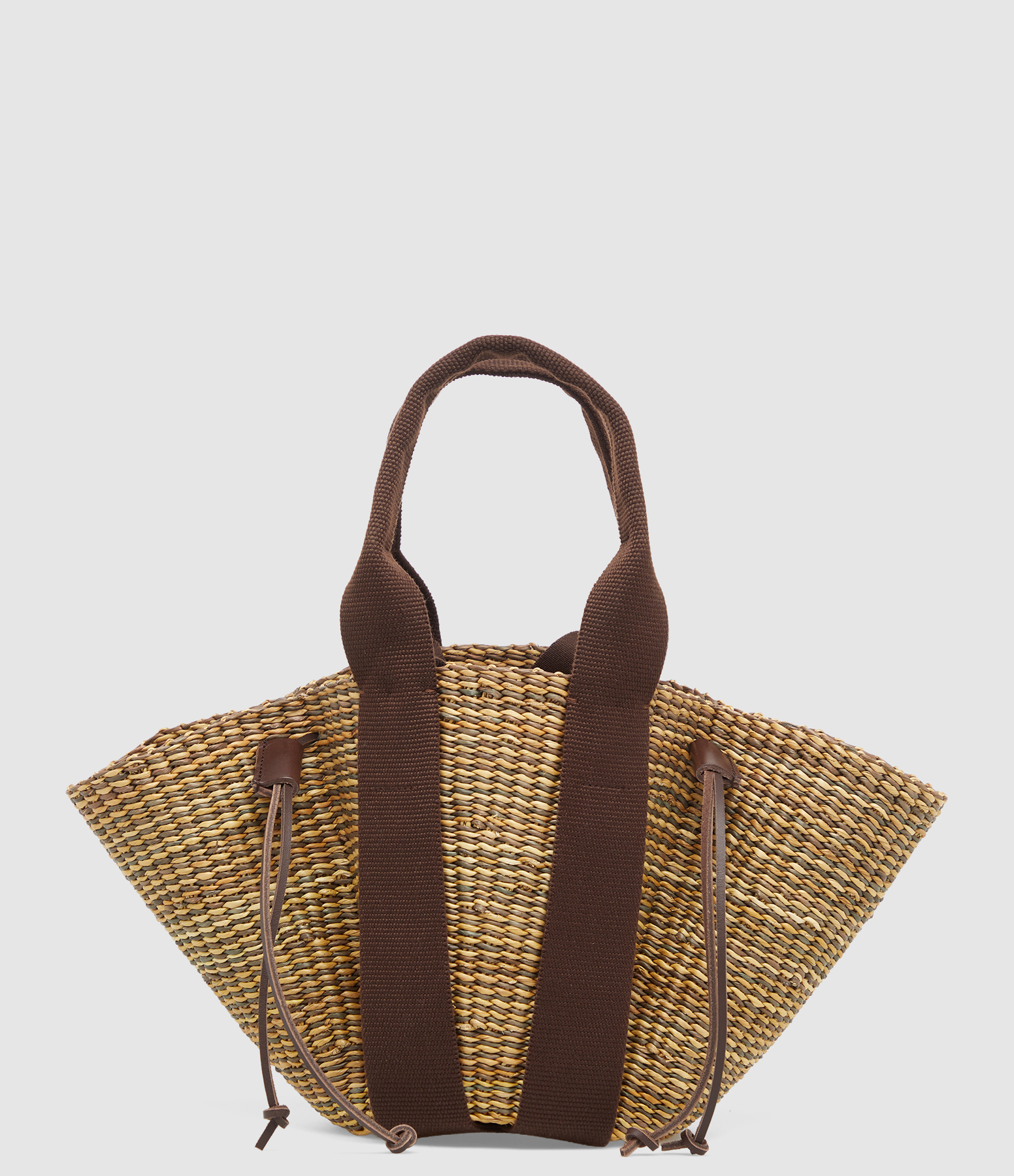 Panier Mini So Hstripe Naturel Marron Foncé