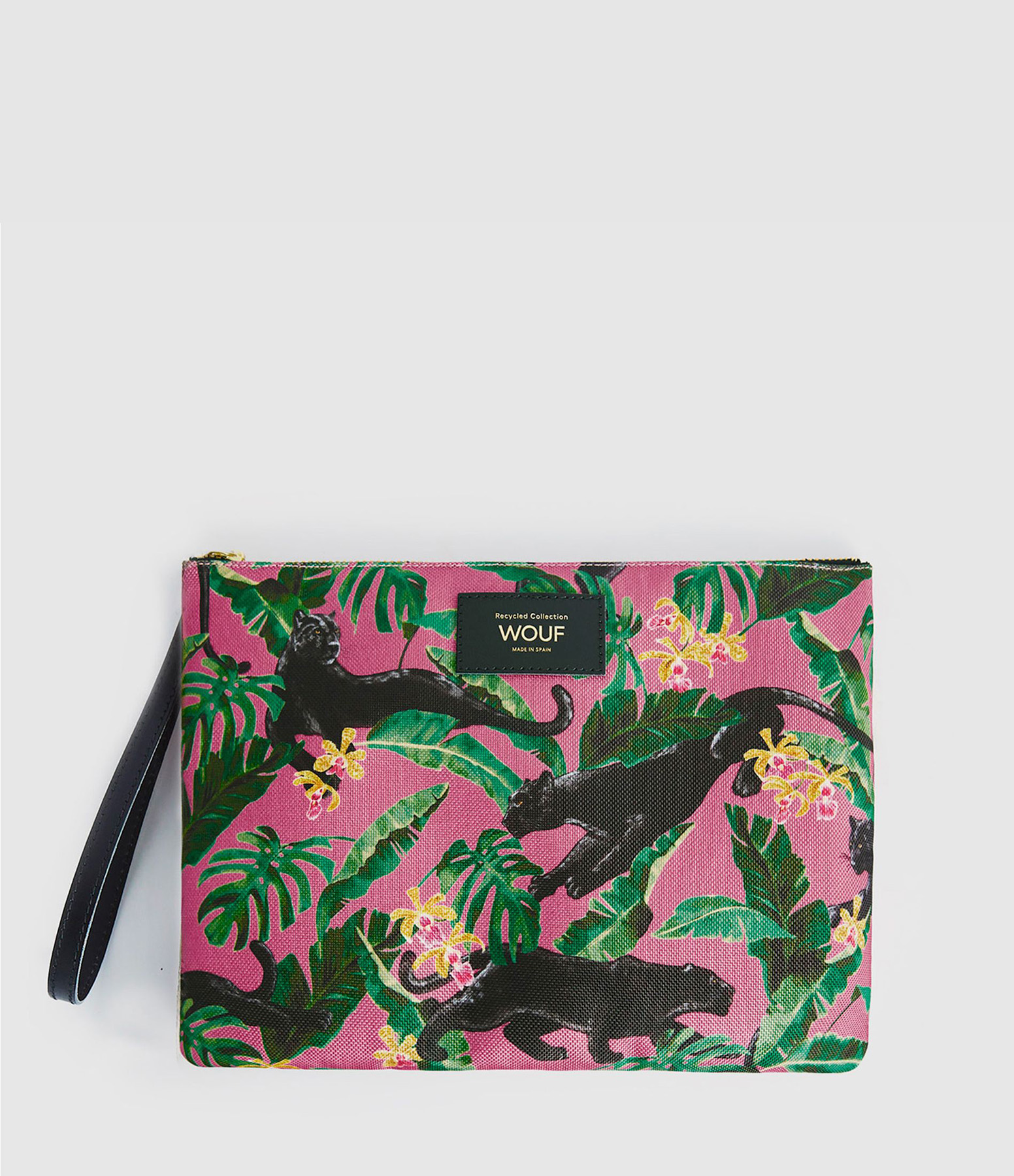 Pochette XL Yucata Rose Léopard