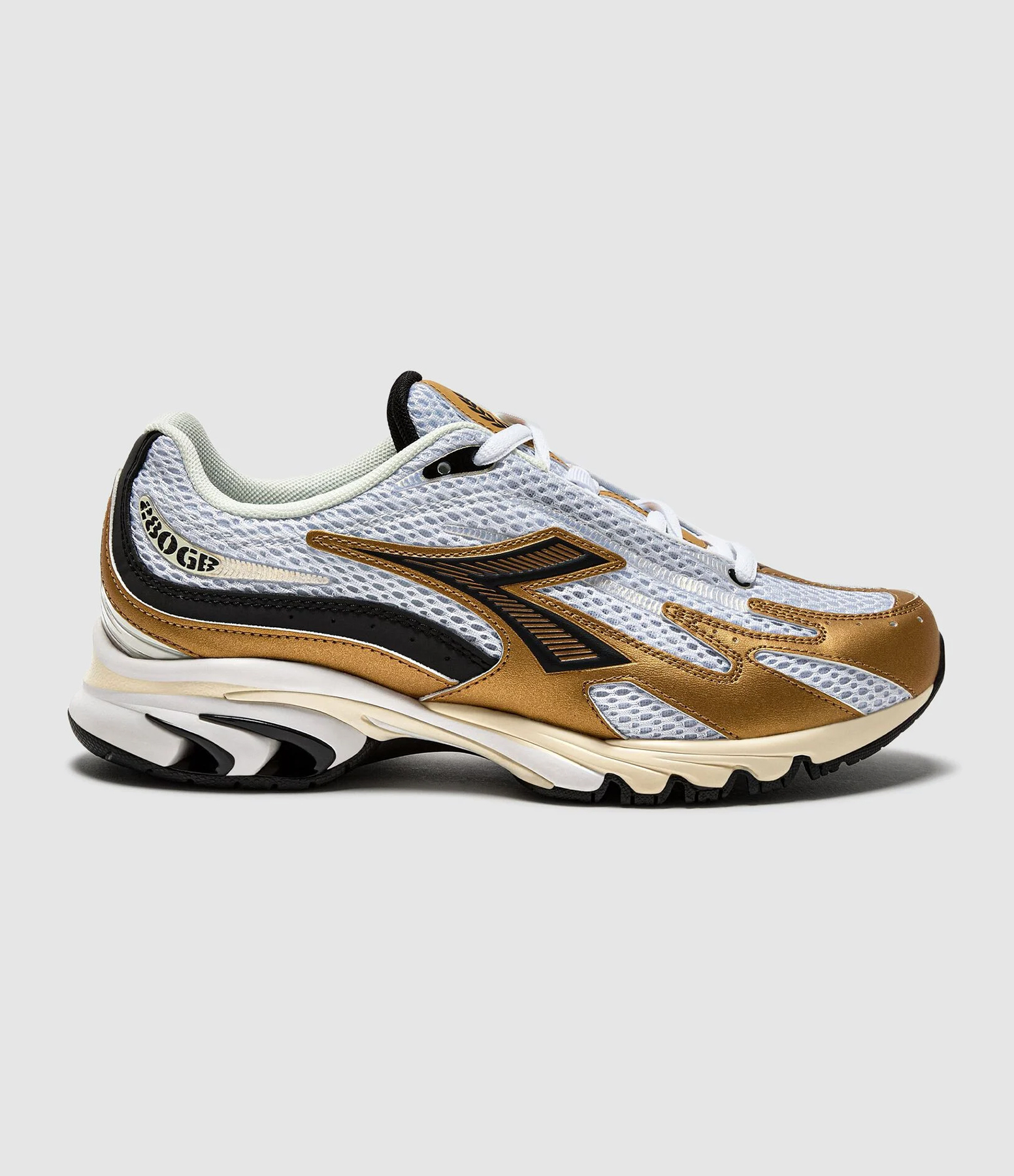 Baskets Mythos Propulsion 280 Bianco Nero Oro