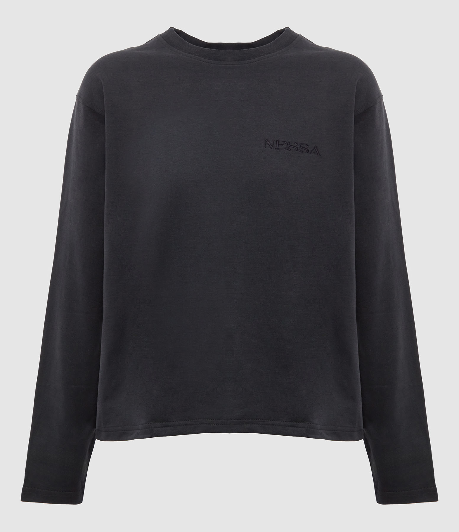 Tee-shirt Manches Longues Coton Noir