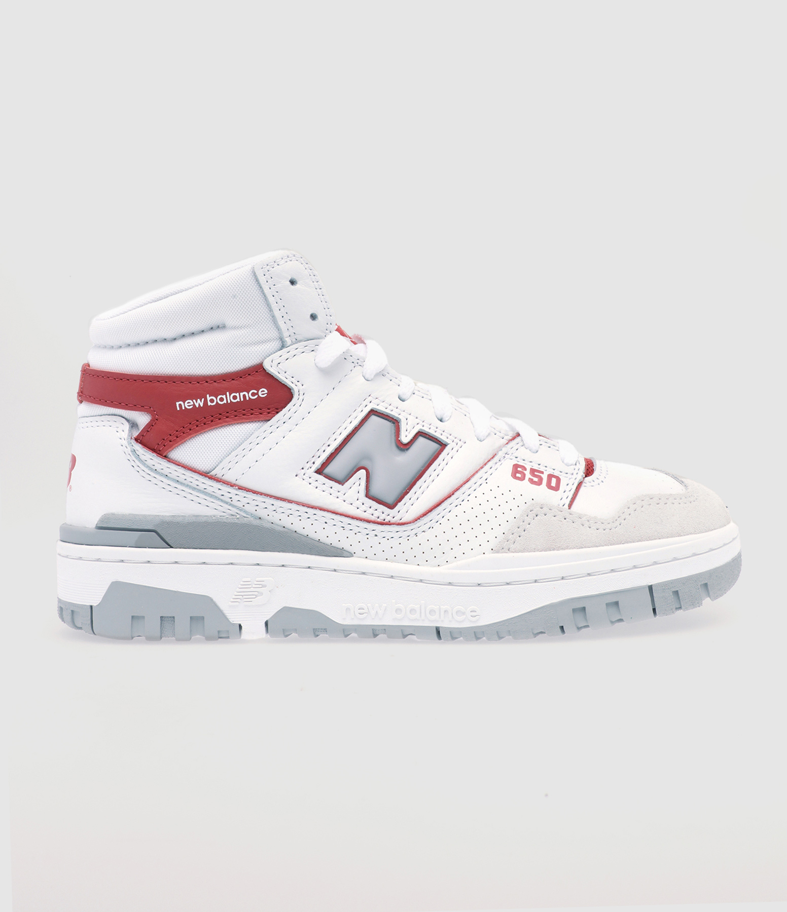 Baskets 650 Blanc Rouge