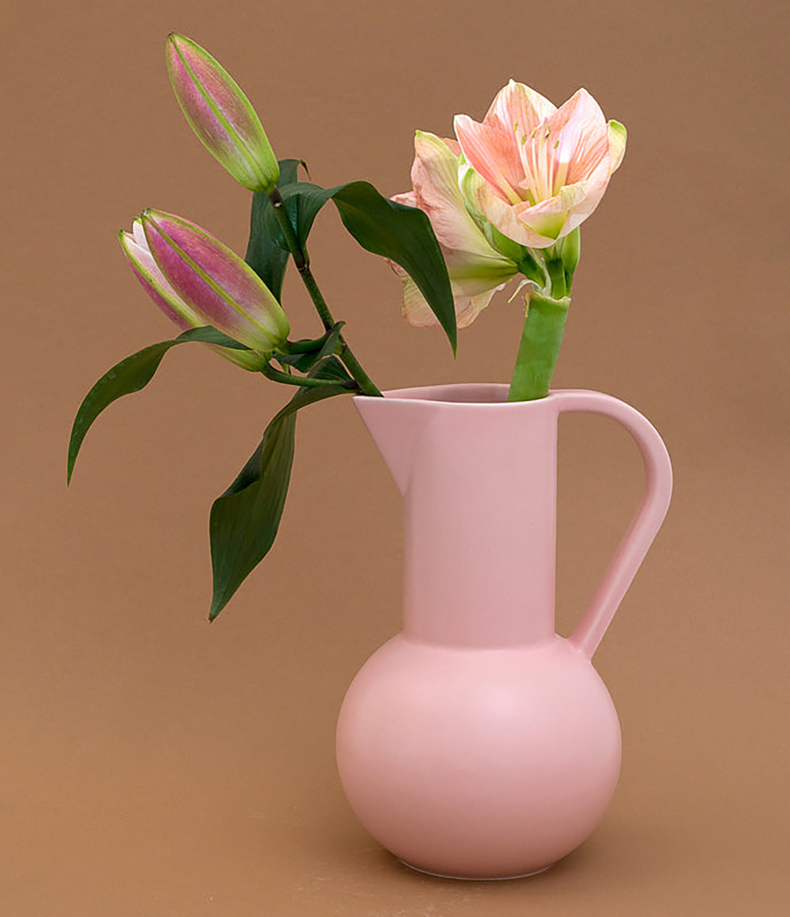 Carafe Moyenne Strøm Faïence Coral Blush
