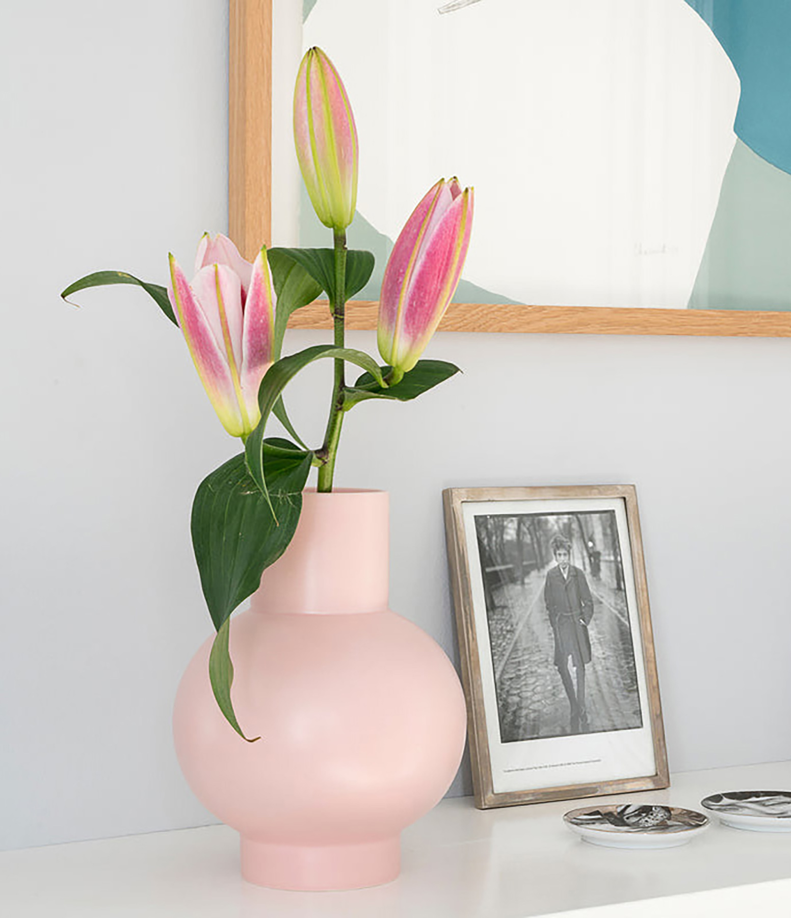 Très Grand Vase Strøm Faïence Coral Blush