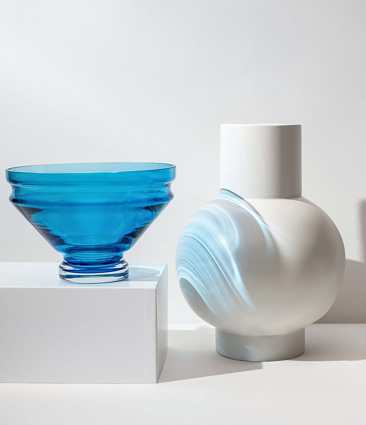 Petit Vase Strøm Faïence Vaporous Grey