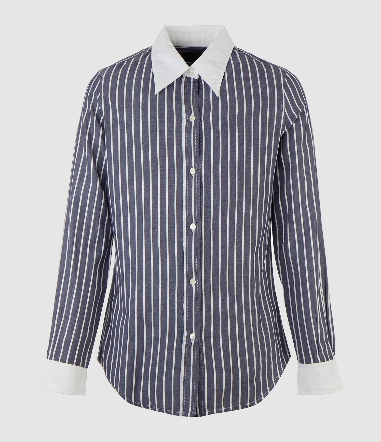 Chemise Hailey Coton Rayures Navy