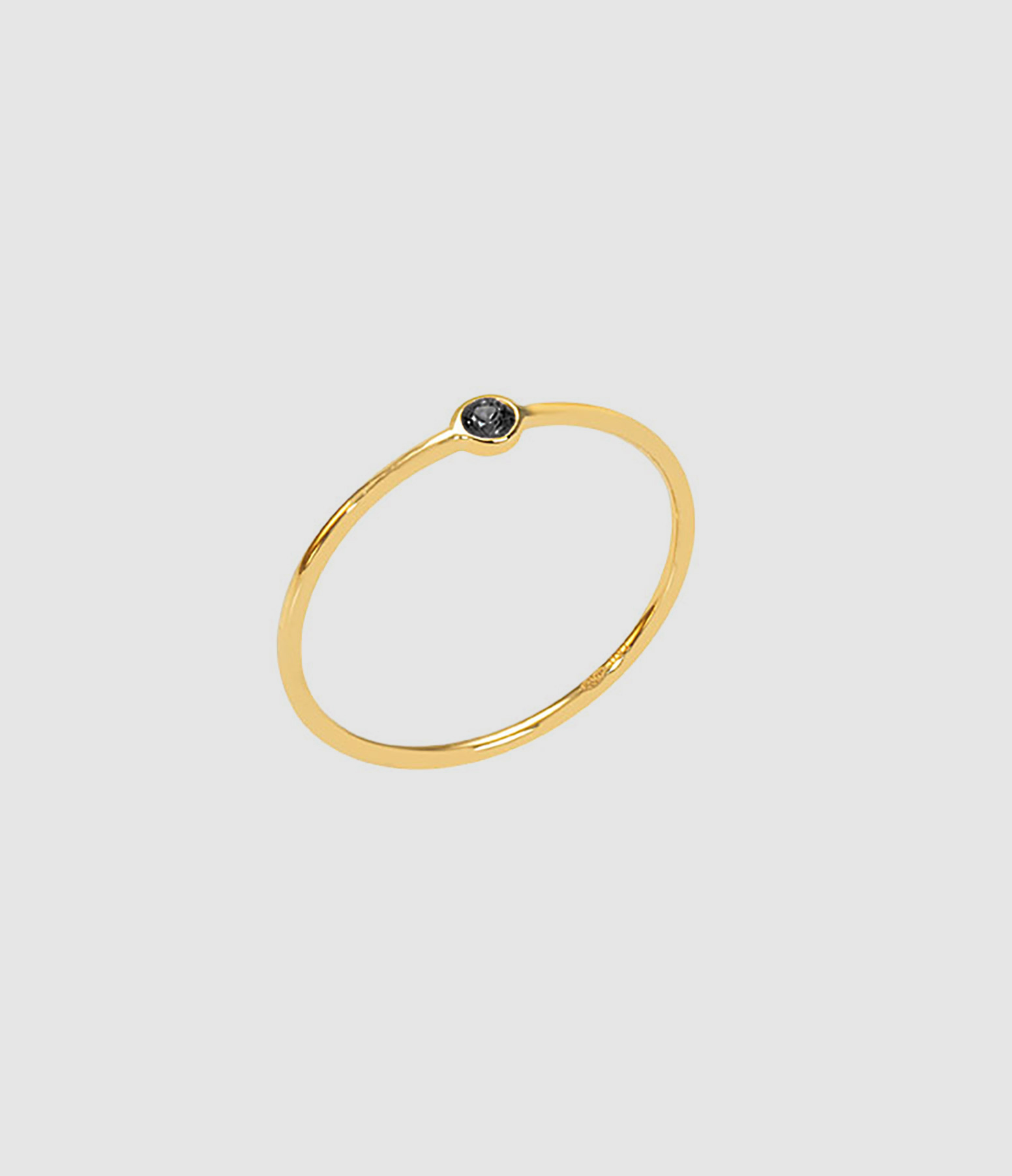 Bague Memory Diamant Noir Or Jaune