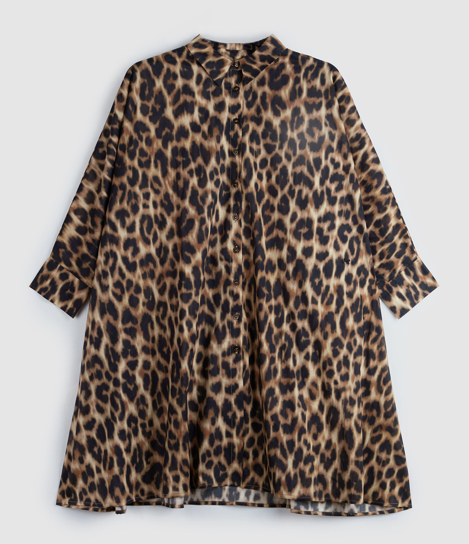 Robe Chemise Noli Voile Coton Léopard