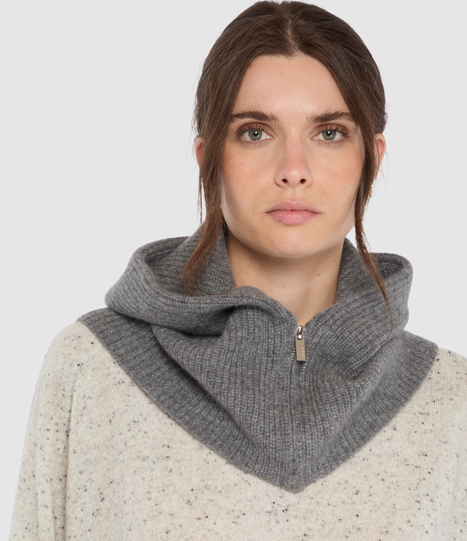 Cagoule Zippe Gustave Gris Chine Fonce