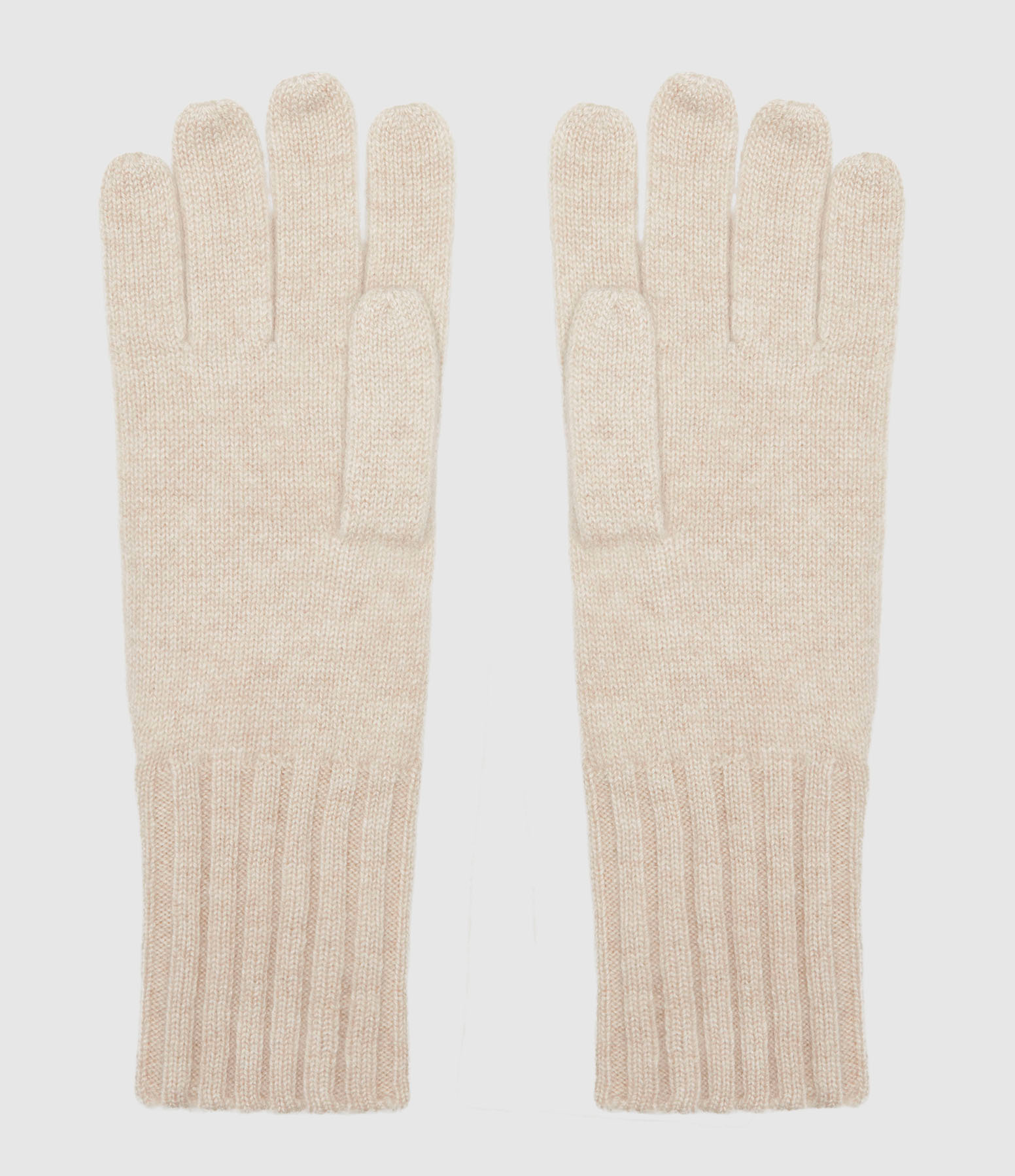 Gants Antonine Cachemire Beige Chiné