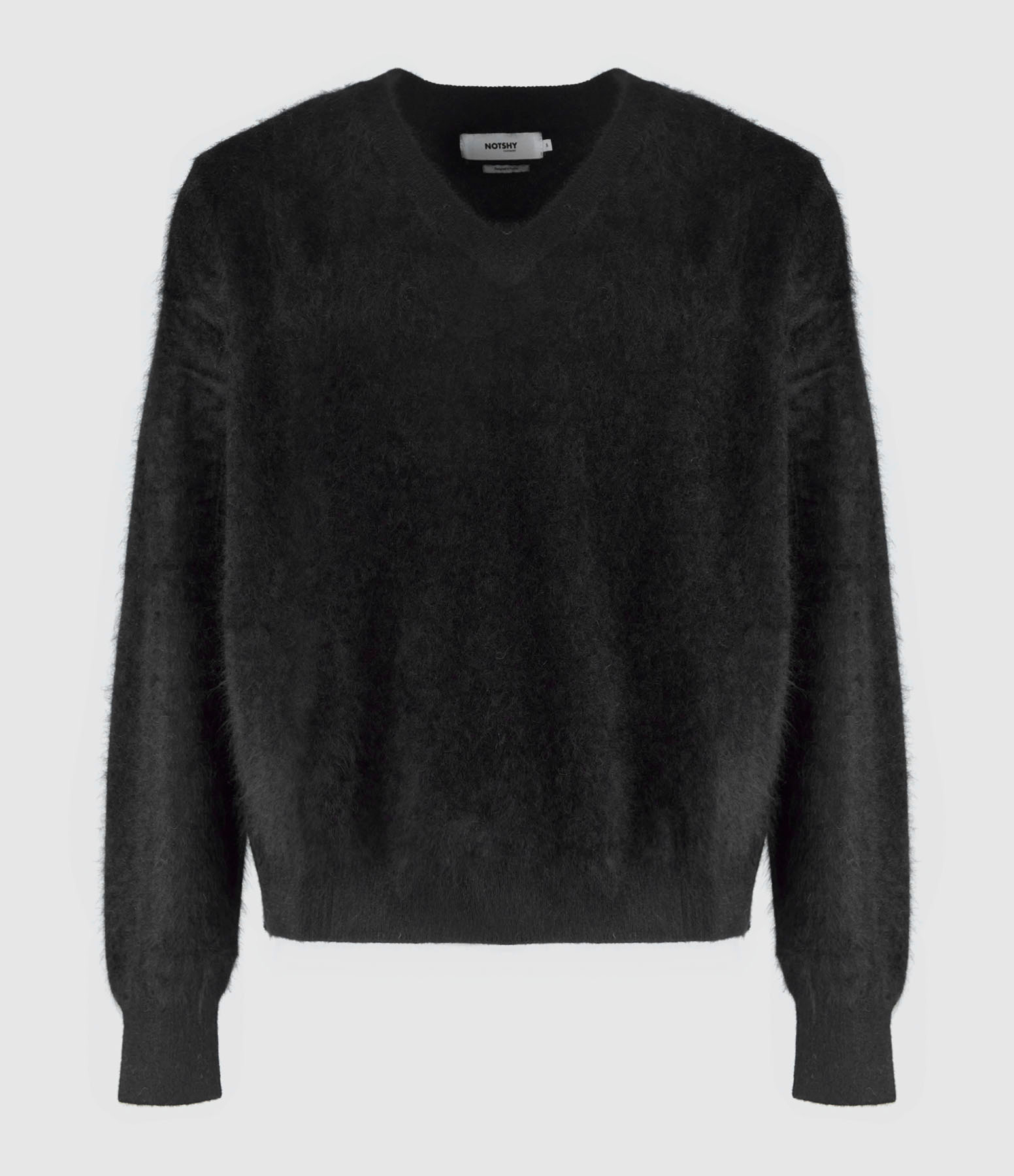 Pull Benedicte Col V Cachemire Noir