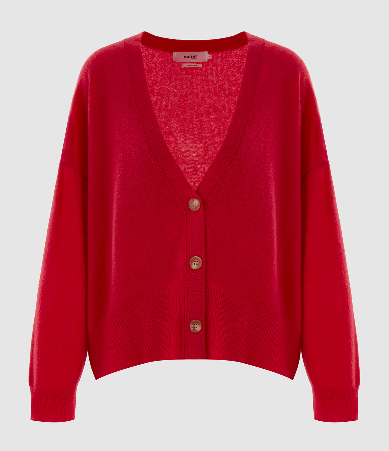 Cardigan Manille Col V Cachemire Kiss