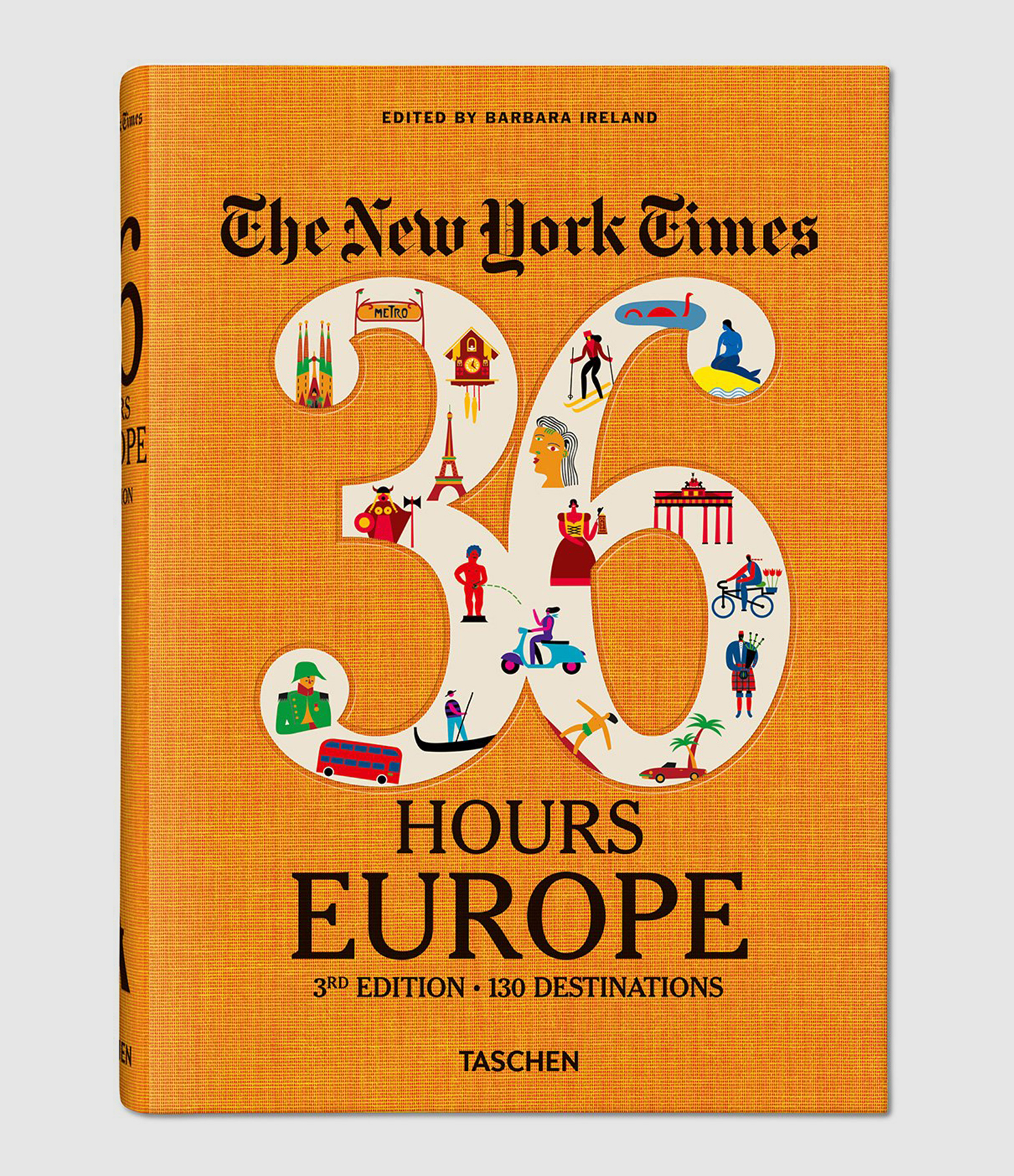 Livre NYT 36 Hours Europe, 3ème édition, 130 destinations