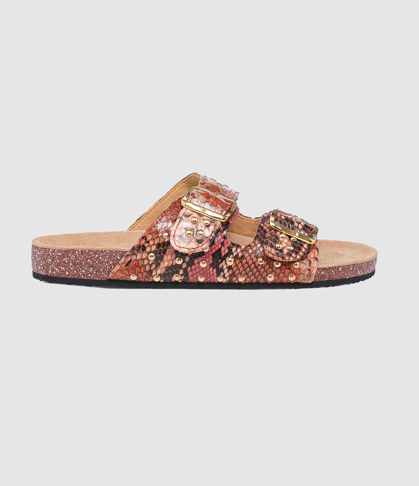 Sandales Odette Python Terracotta