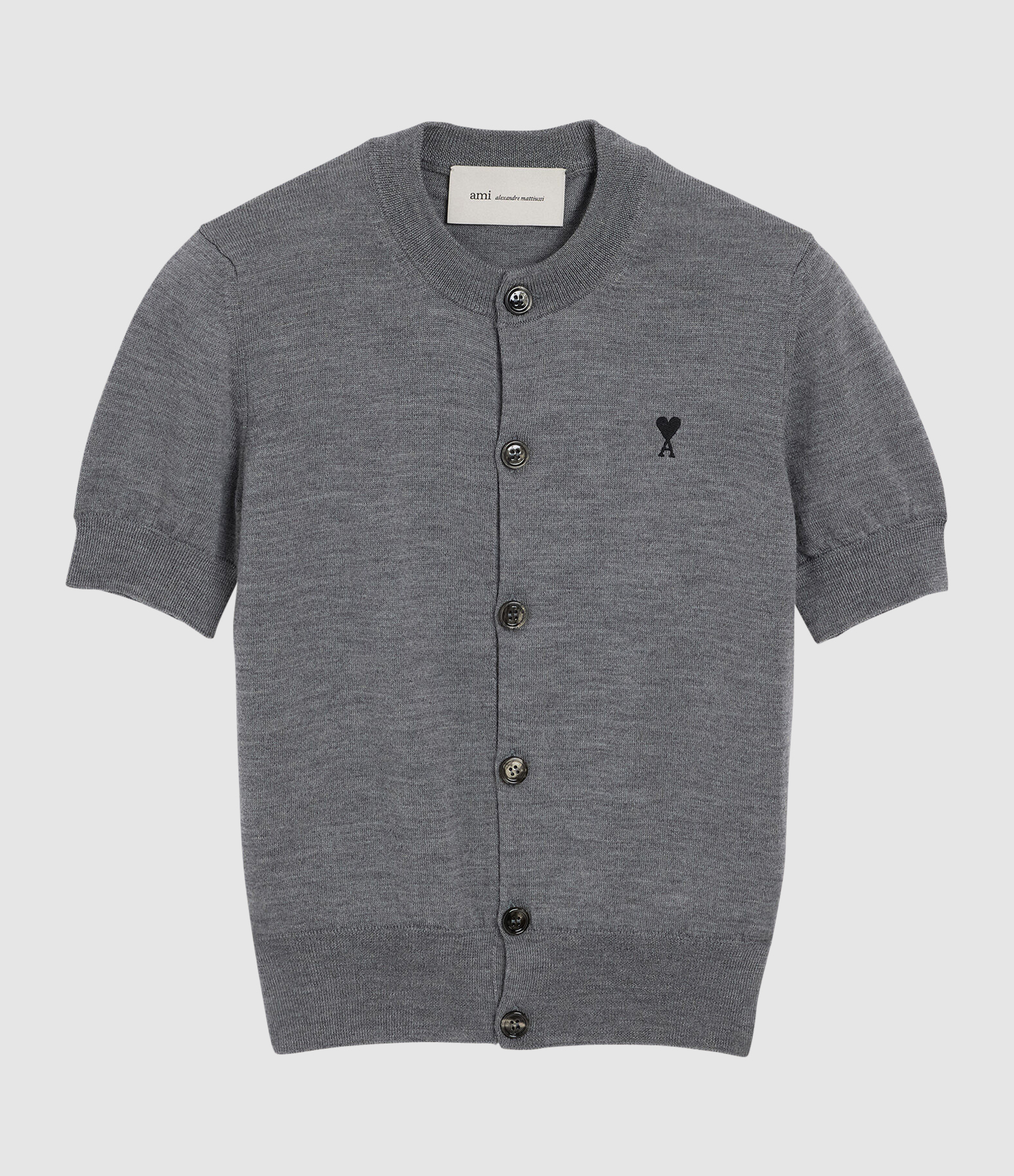 Cardigan Ami De Coeur Gris Cendre Chine Noir