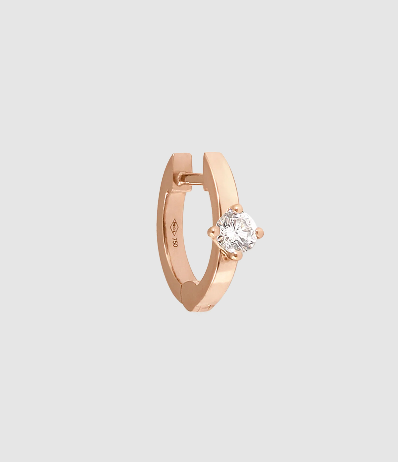 Créole Officiel XS Diamant Or Rose (vendue à l'unité)