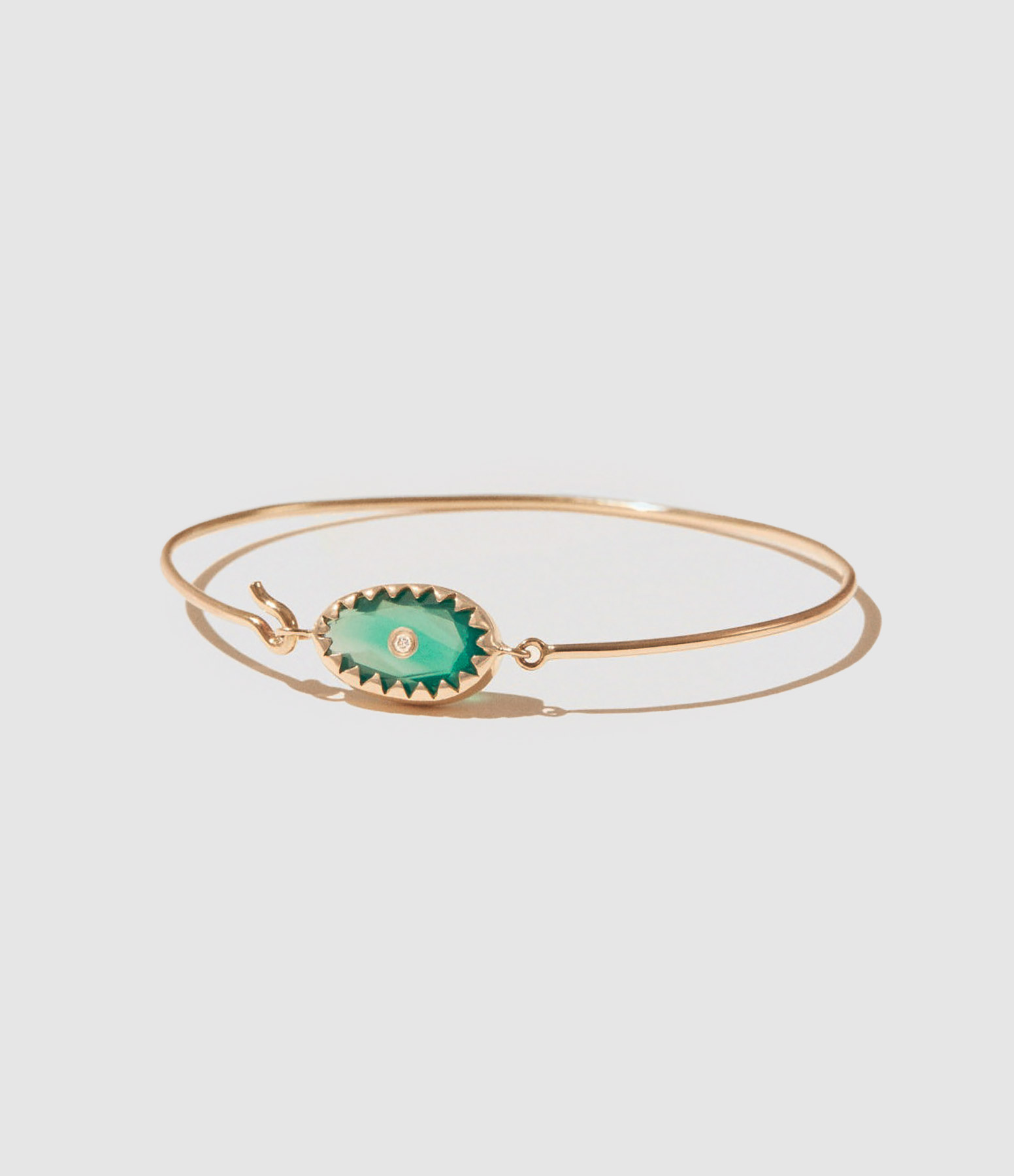 Bracelet Jonc Orso Onyx Vert