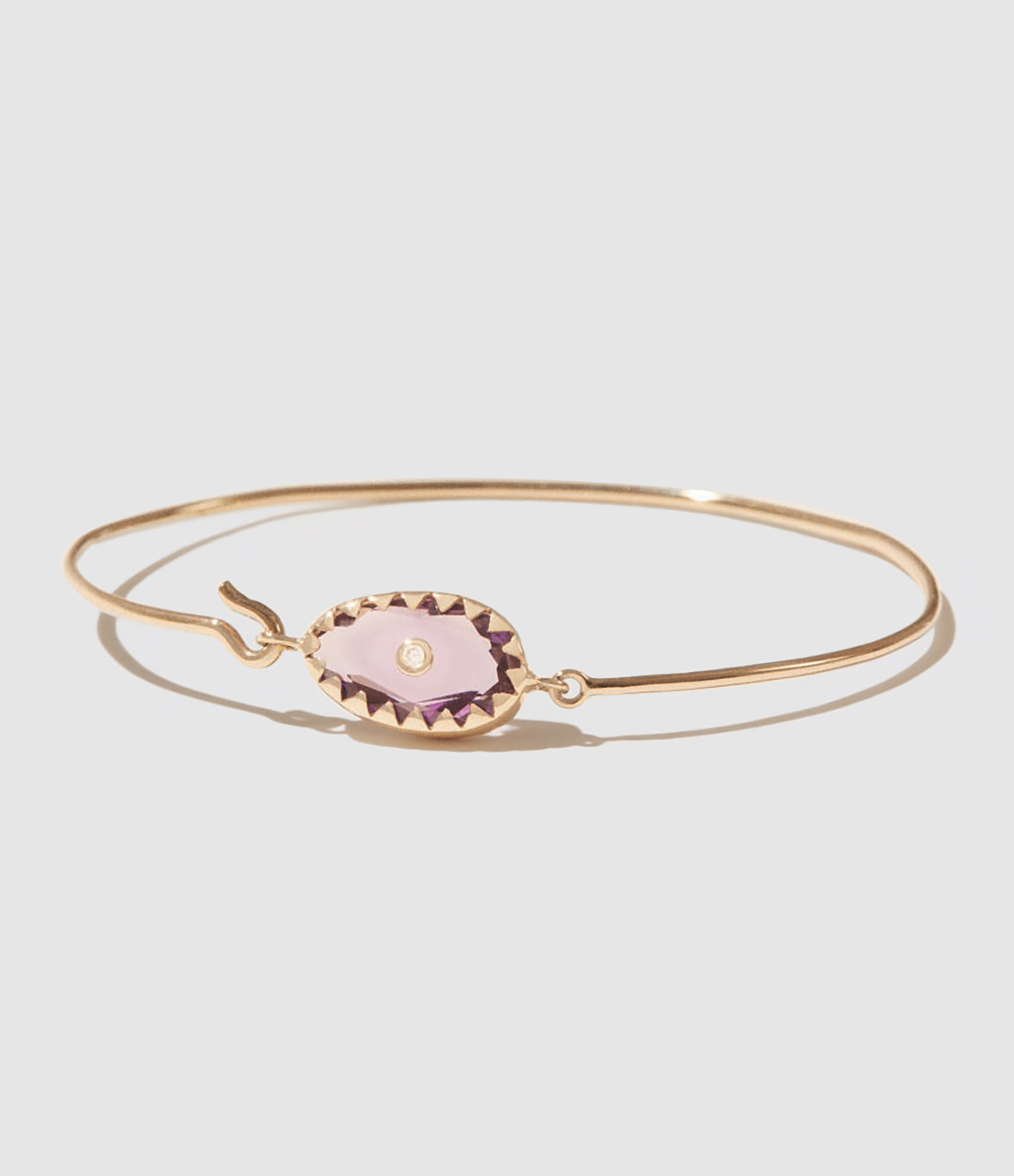Bracelet Jonc Orso Améthyste Violet