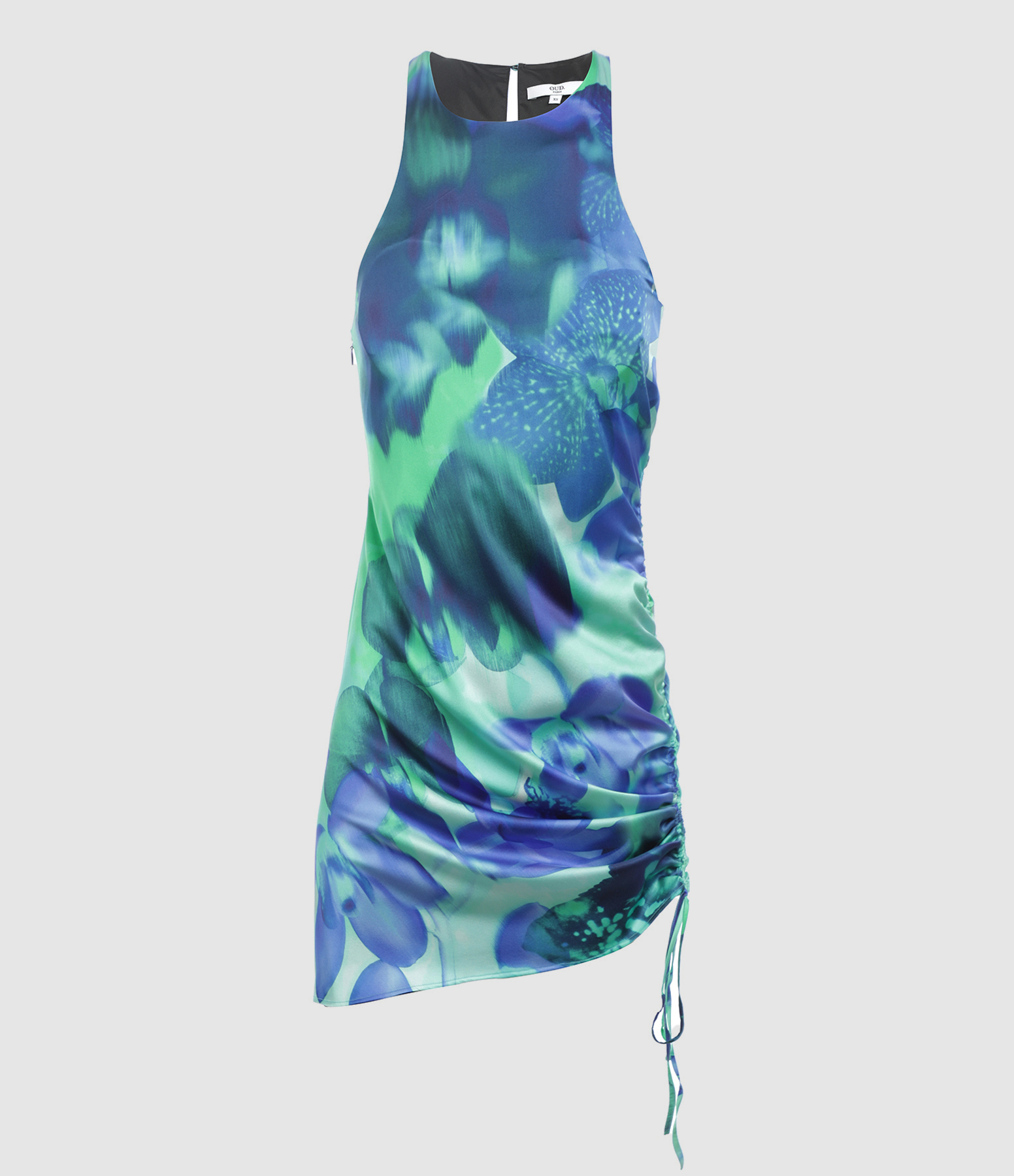 Robe Mama Soie Imprimé Bleu