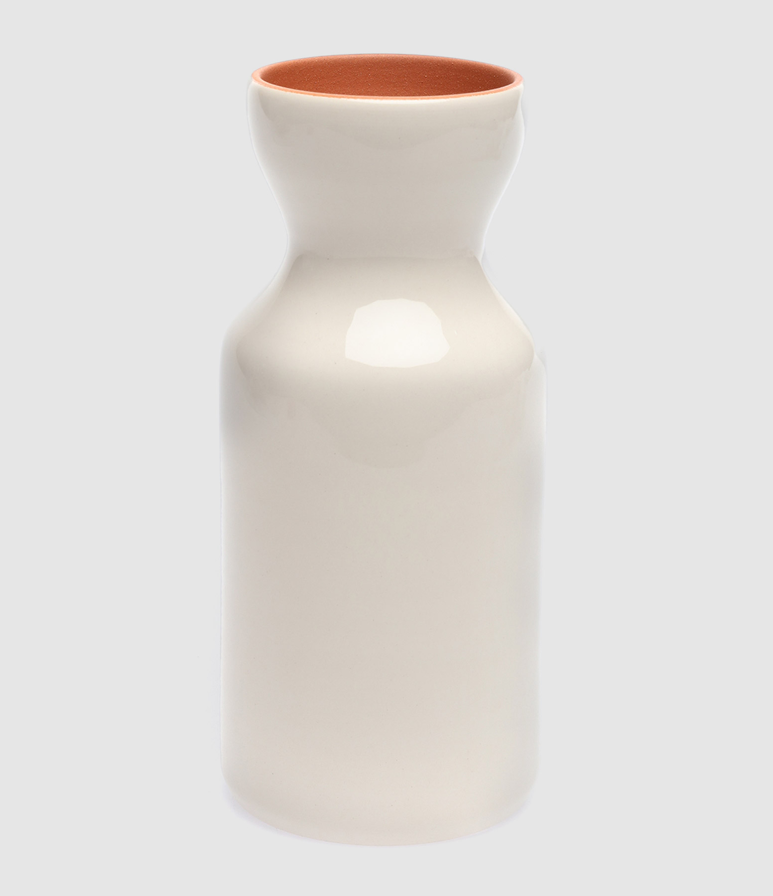 Vase Totem Mediterranea Uni Blanc