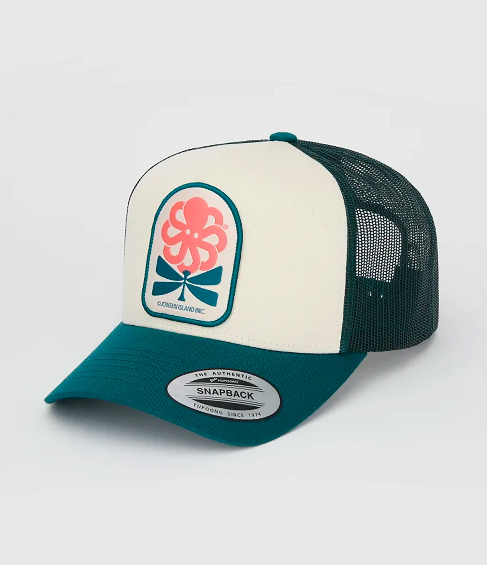 Casquette Flower Love Green