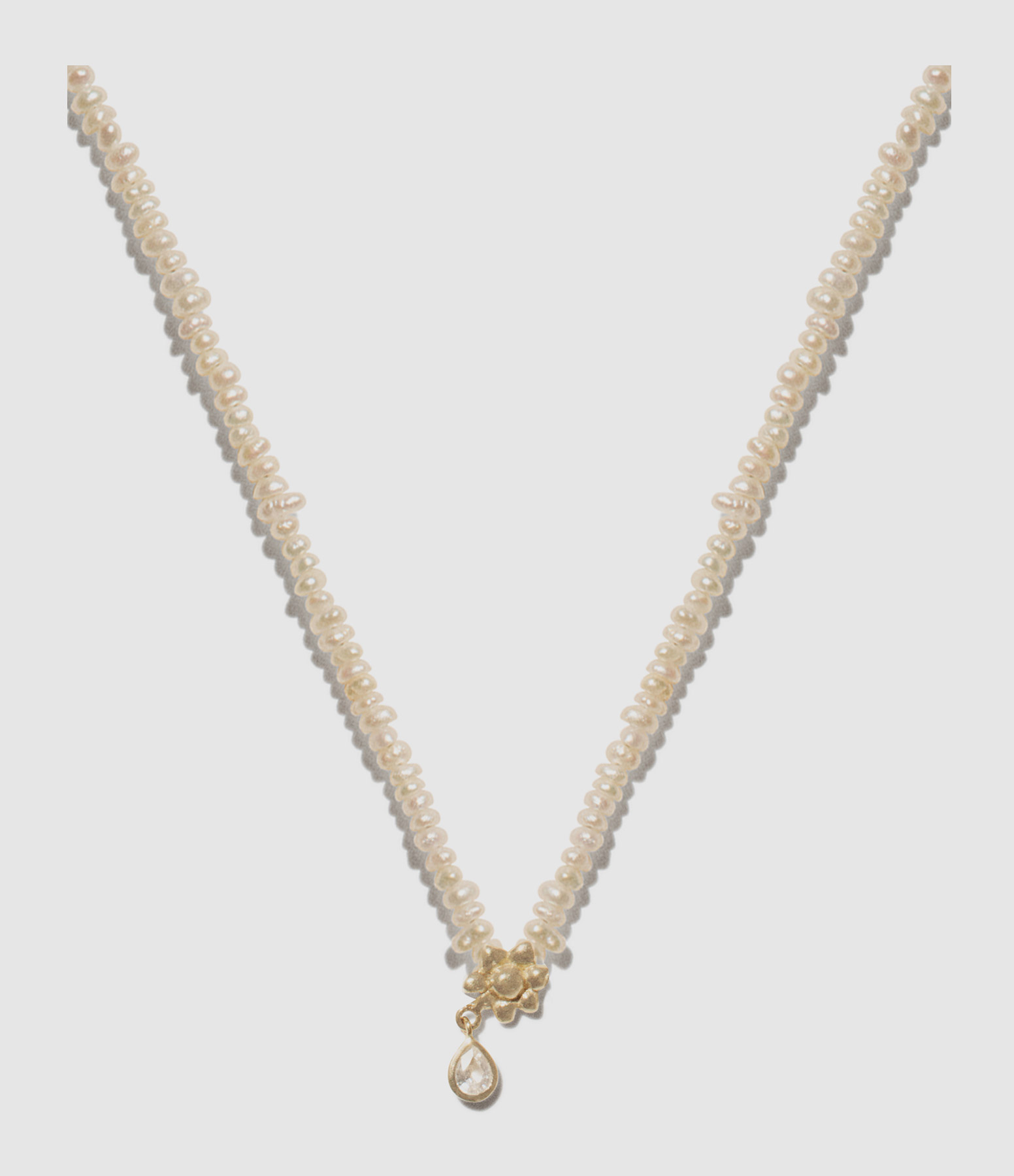 Collier Palerme n°1 Perle Blanc