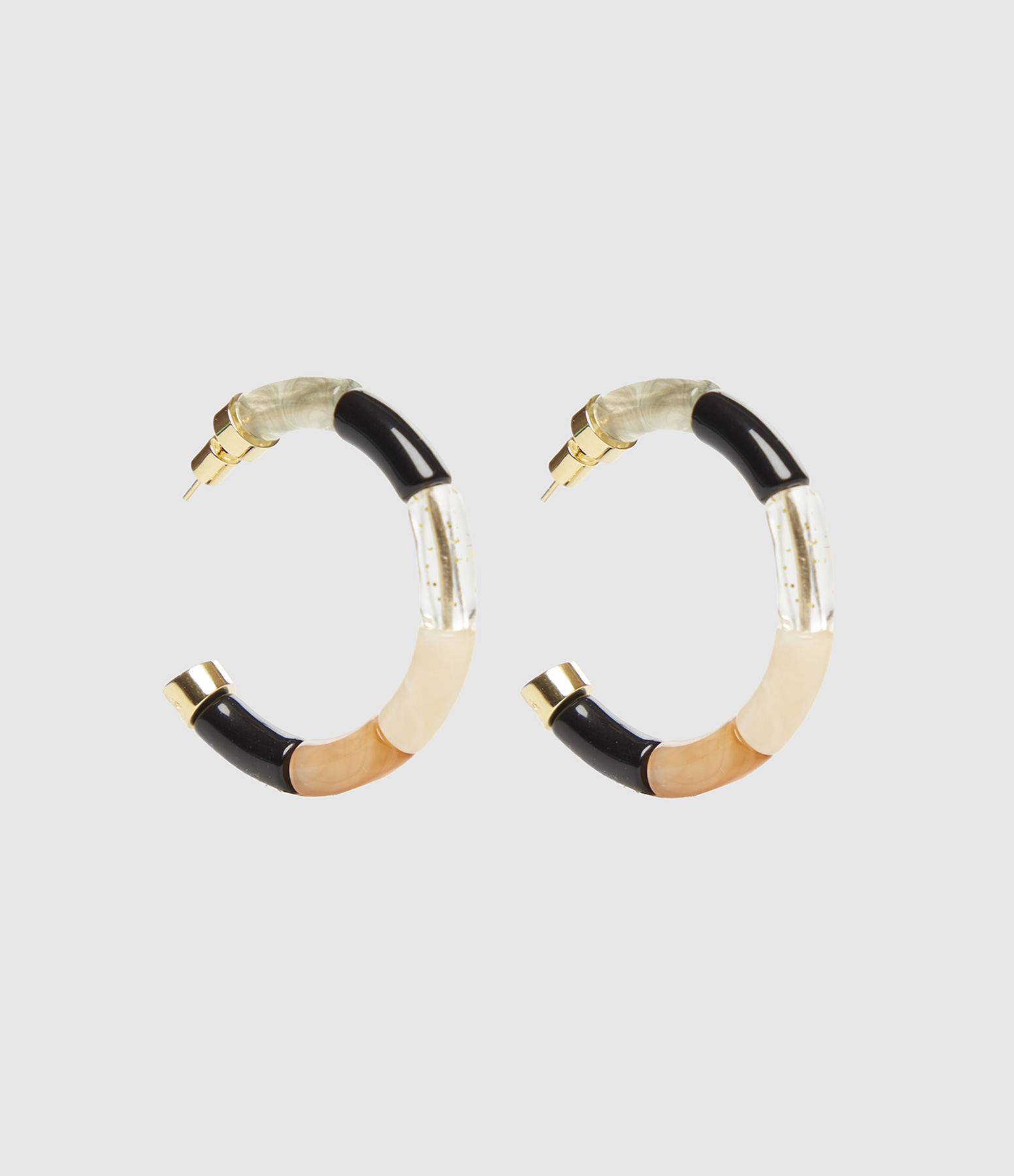 Boucles d'oreille Bola Black Night