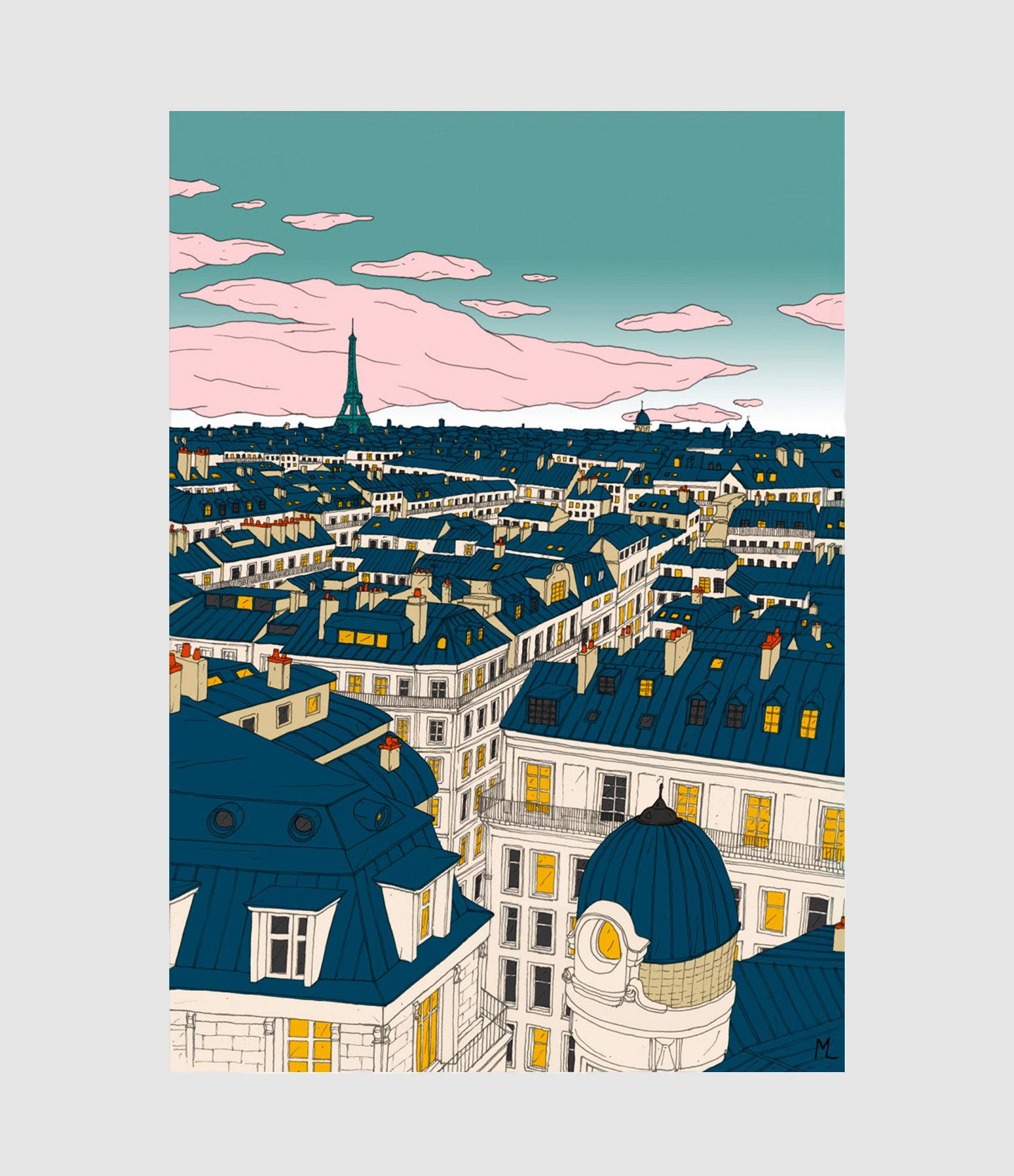 Affiche Paris 30x40cm