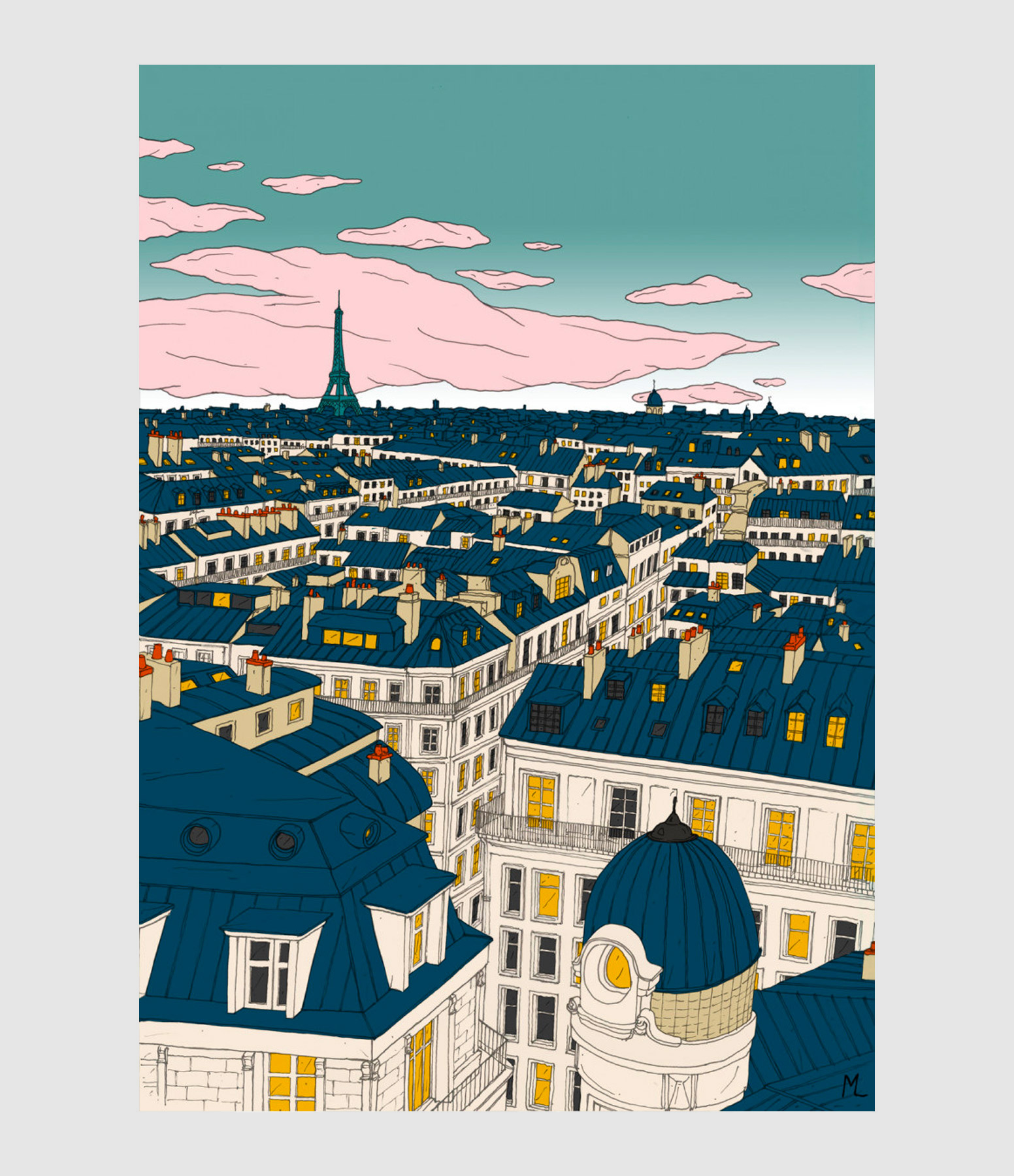 Affiche Paris 56x76cm
