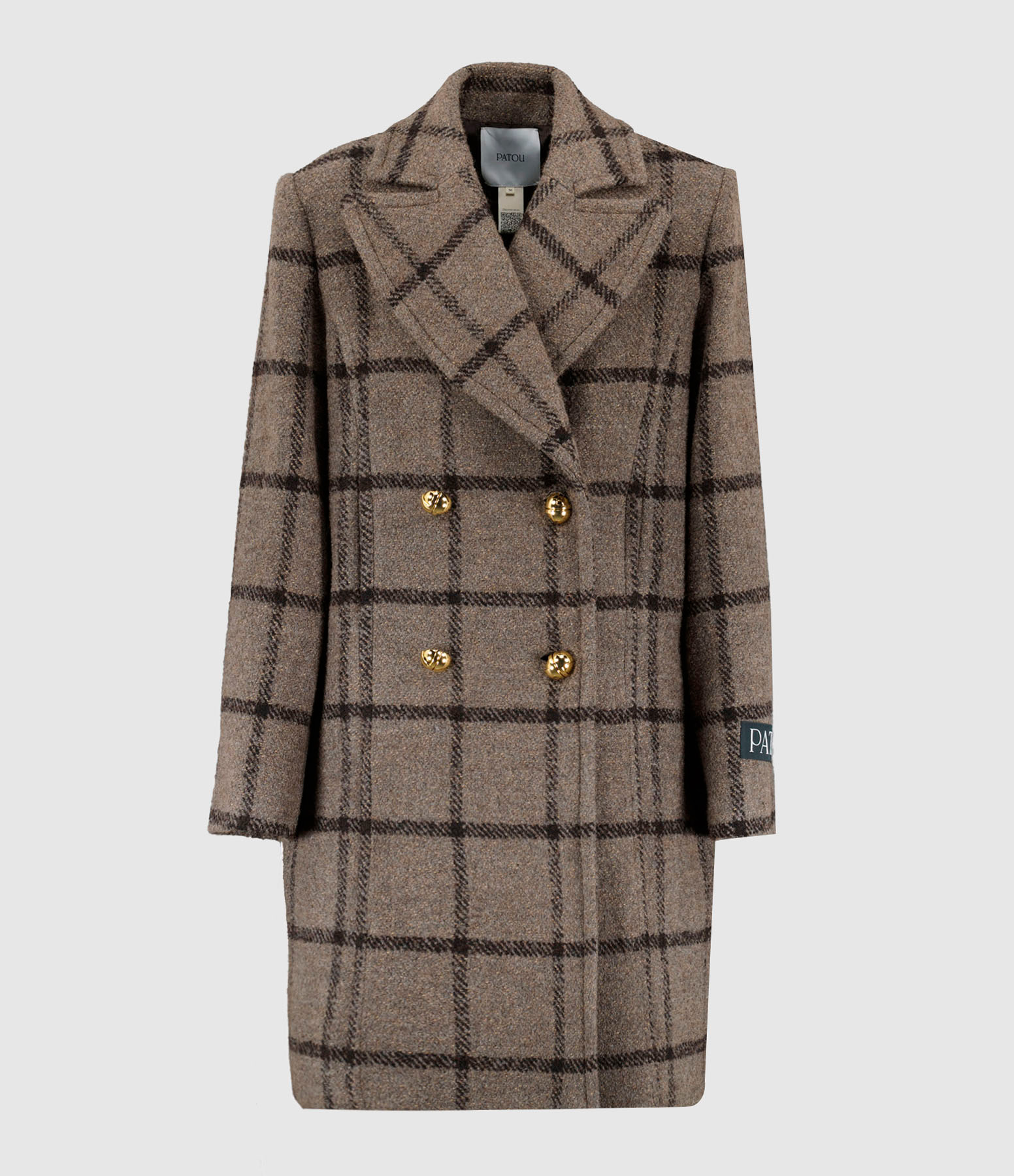 Manteau Soft Tailored Laine Rayures