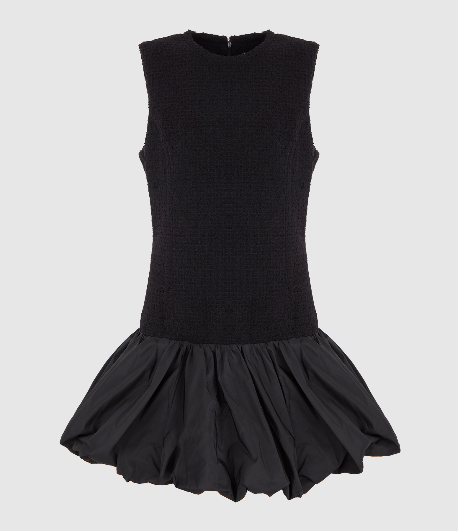 Robe Courte Sleeveless Ruffle Black