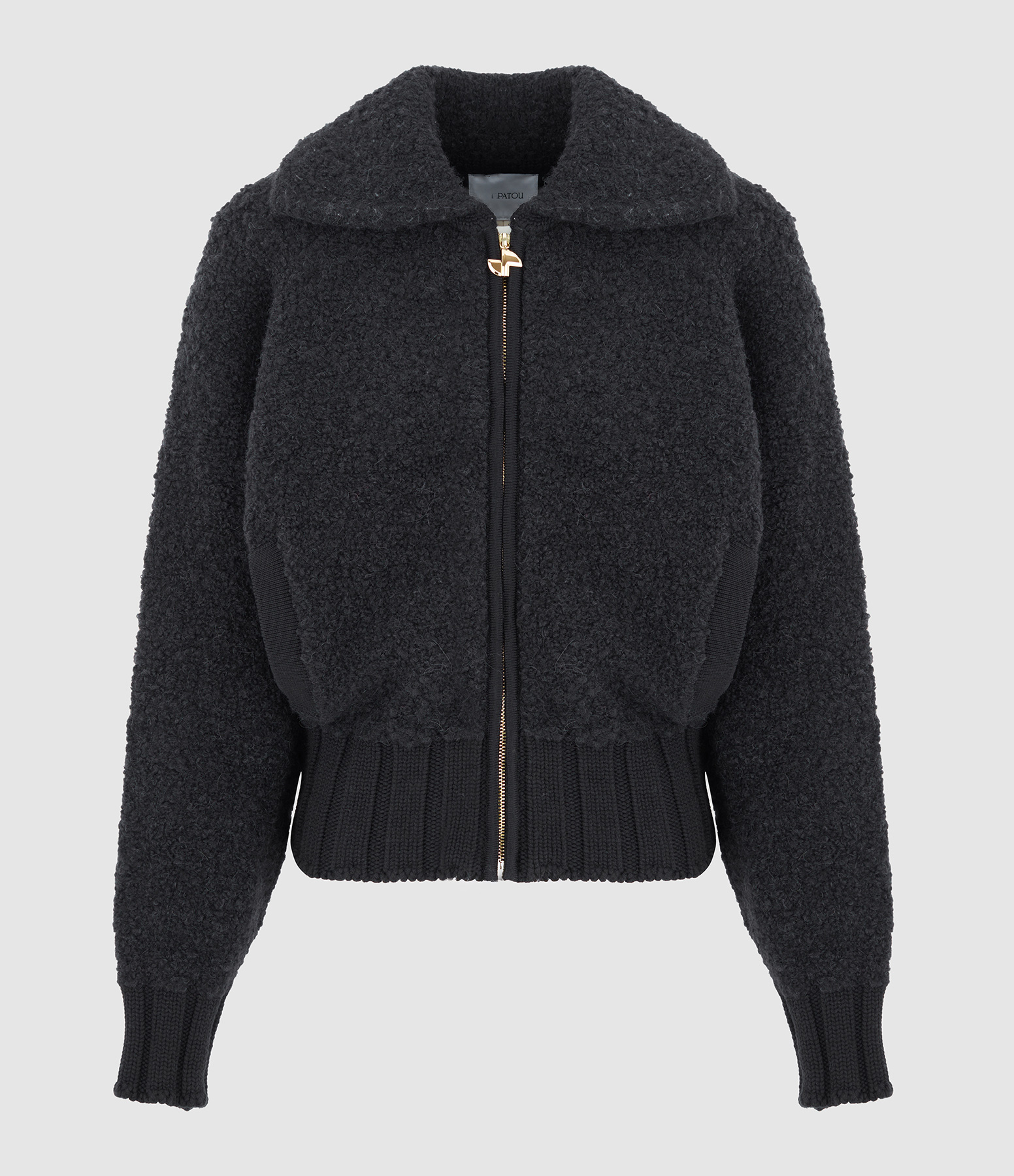 Blouson Boucle Zipped Noir