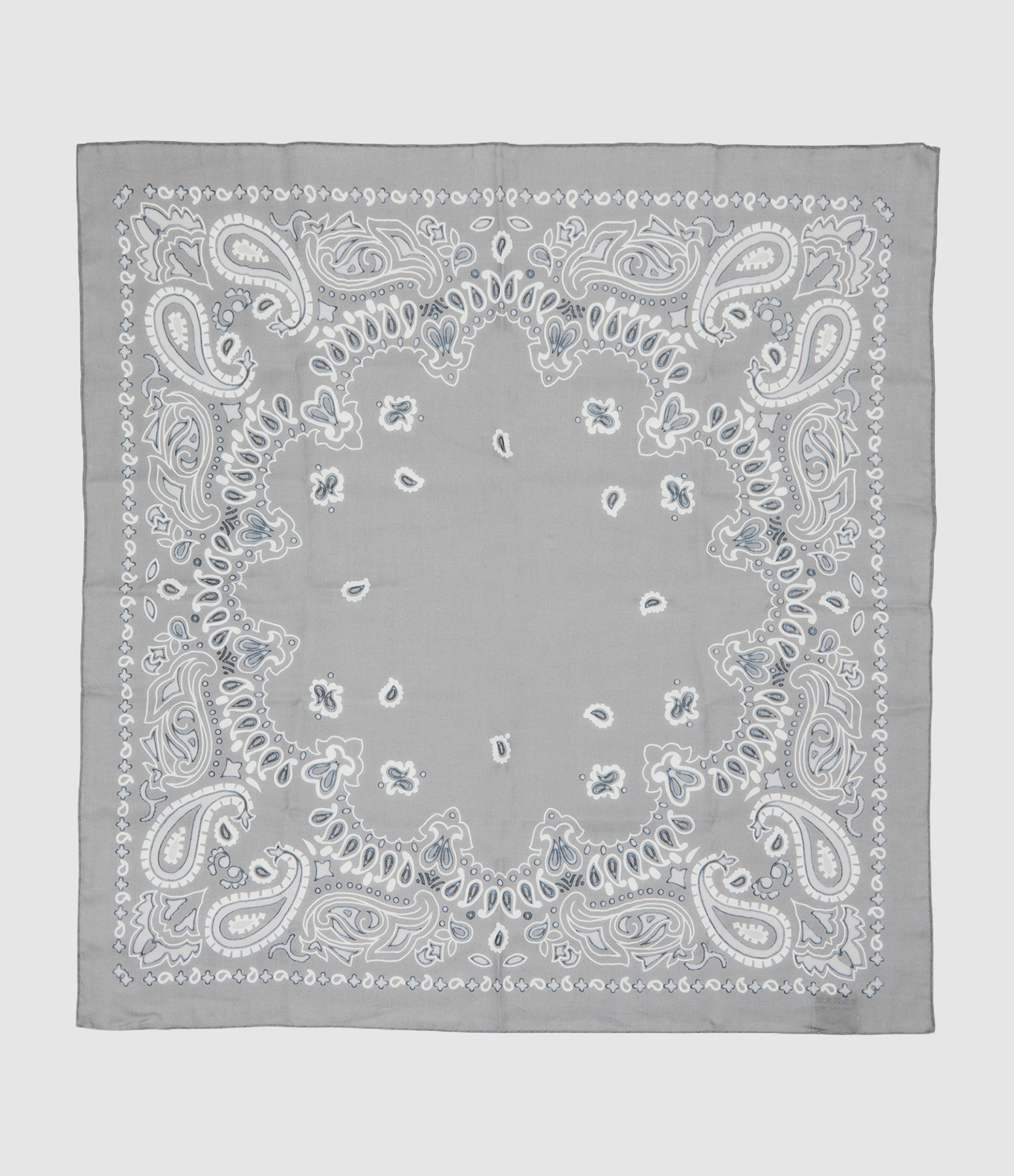 Foulard Bandana Grey & Blue