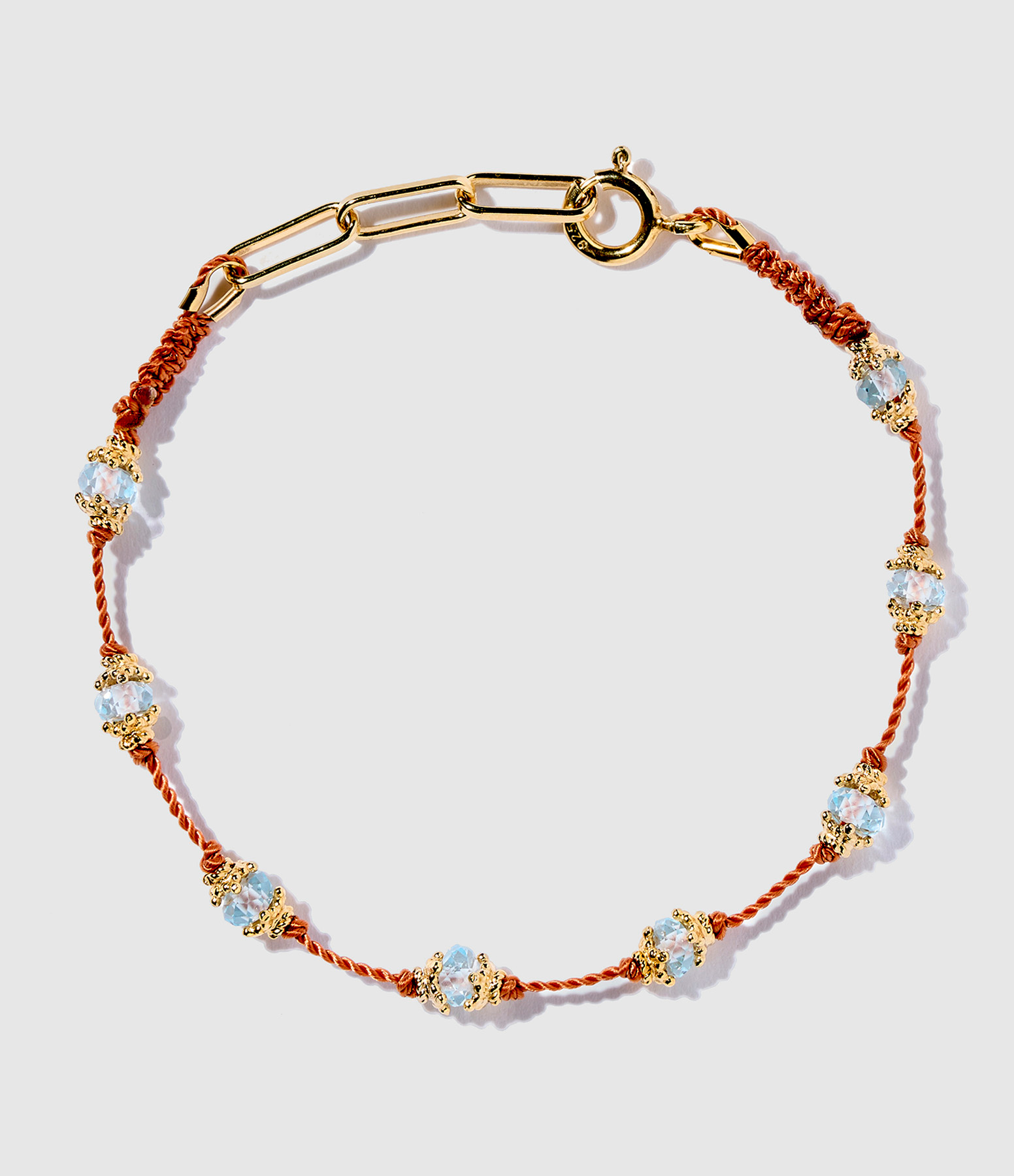 Bracelet Peony Topaz Bleu