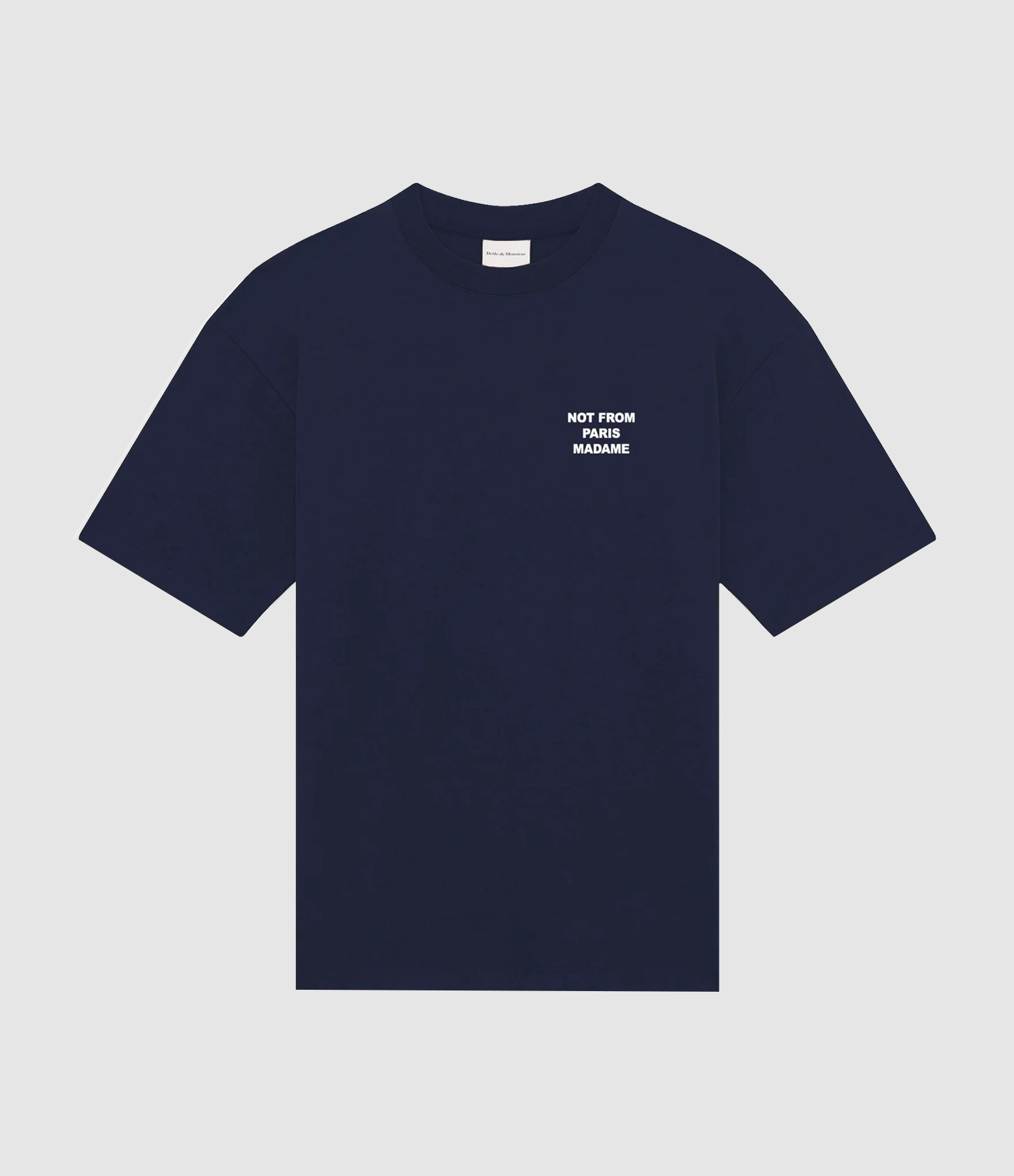 Tee Shirt Bold Slogan Navy